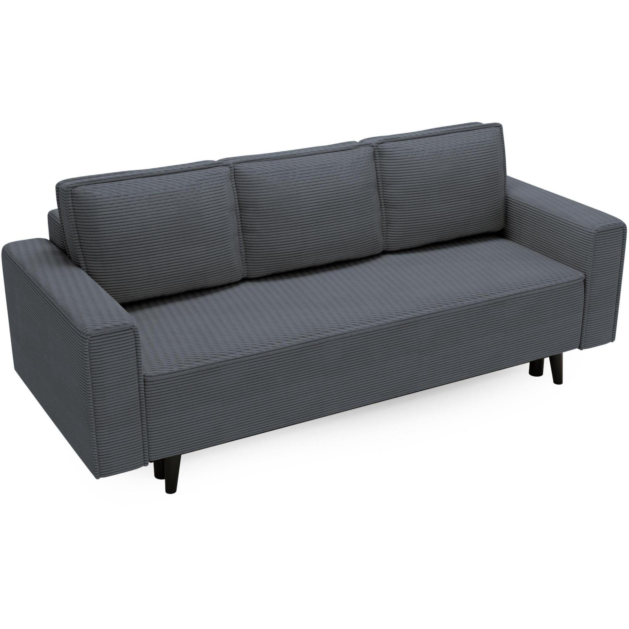 Beautysofa Polstergarnitur Monte, (Polsterset aus Cord-Bezug, günstig online kaufen
