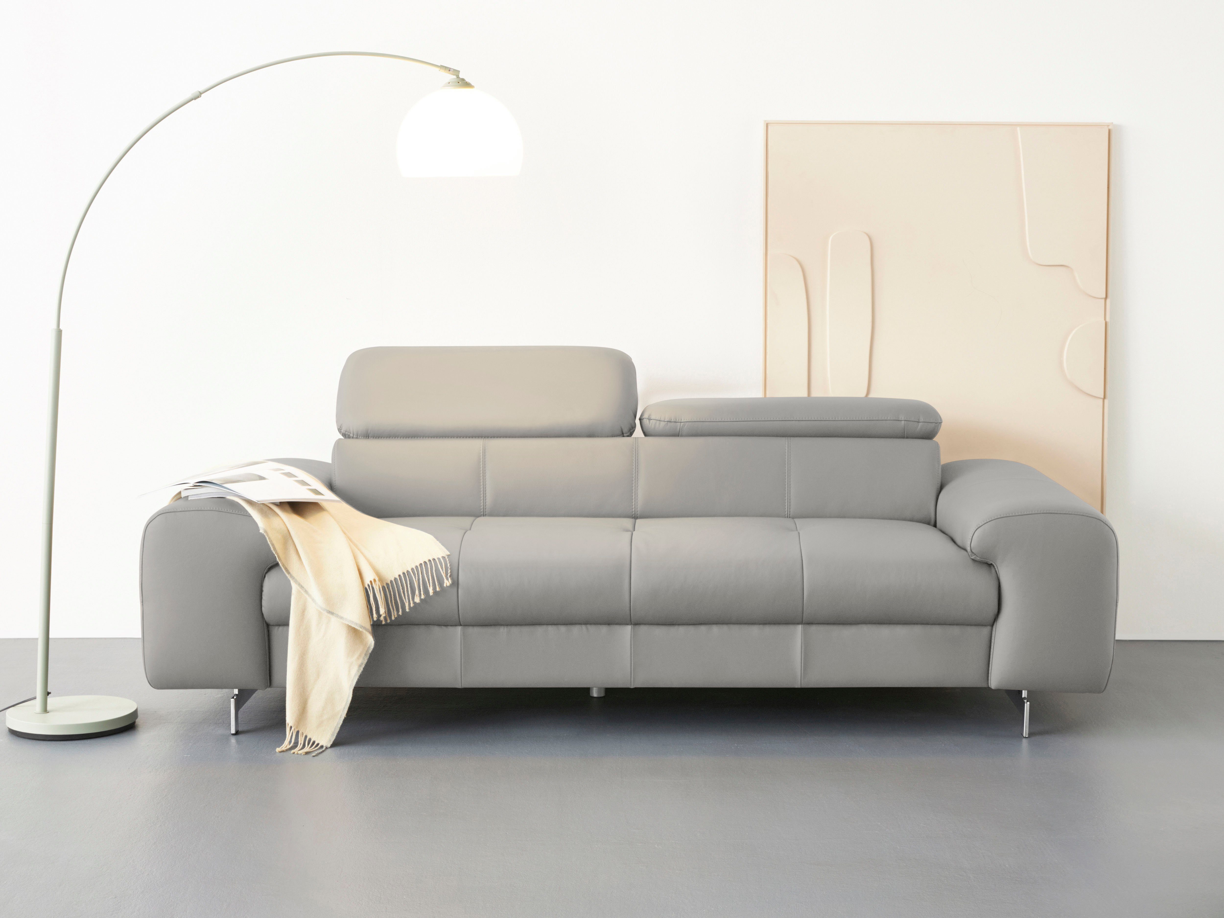COTTA 3-Sitzer Chef, Big-Sofa mit Kopfteilverstellung, günstig online kaufen