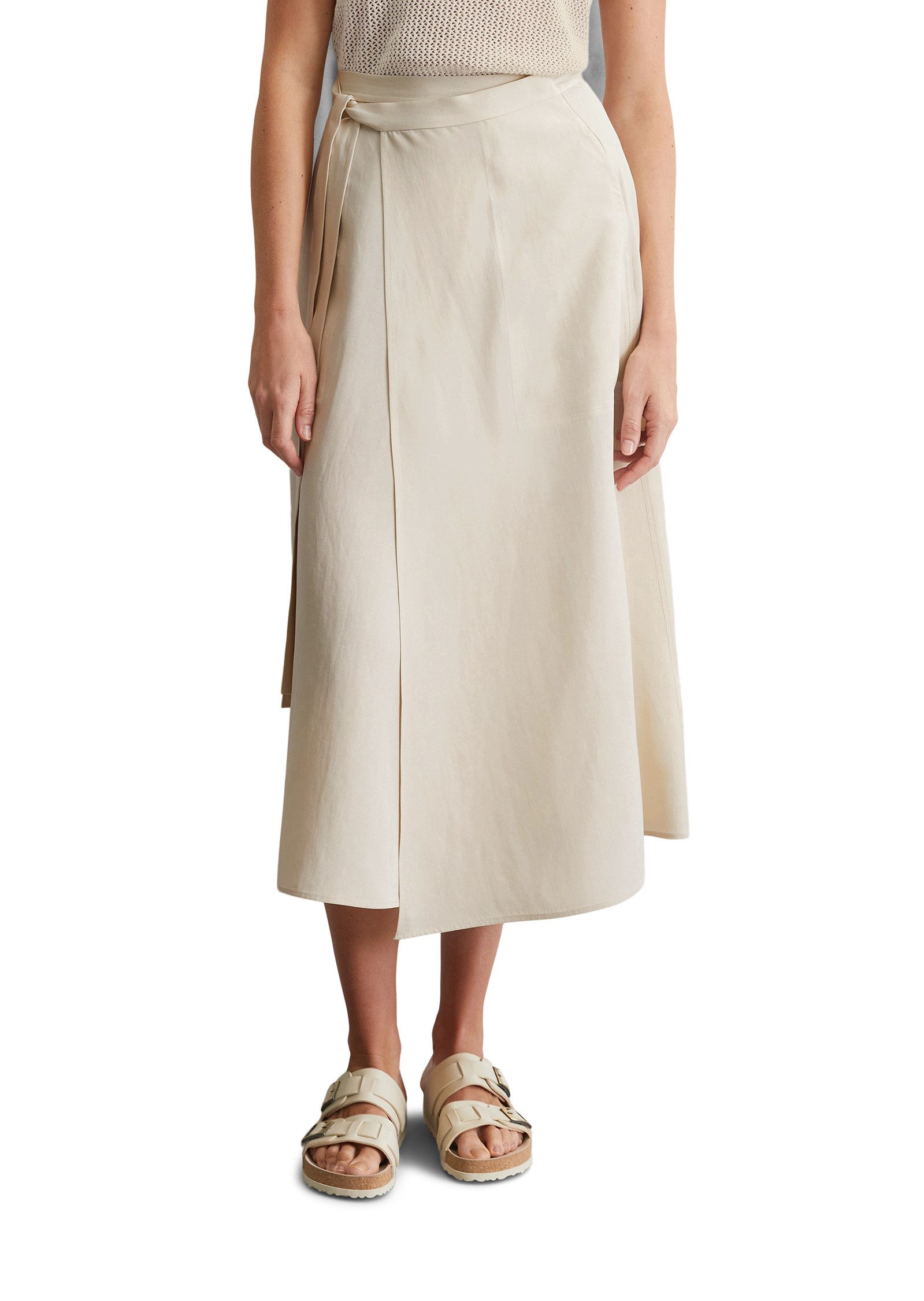 Marc O'Polo Webrock aus TENCEL™ Lyocell-Leinen-Mix