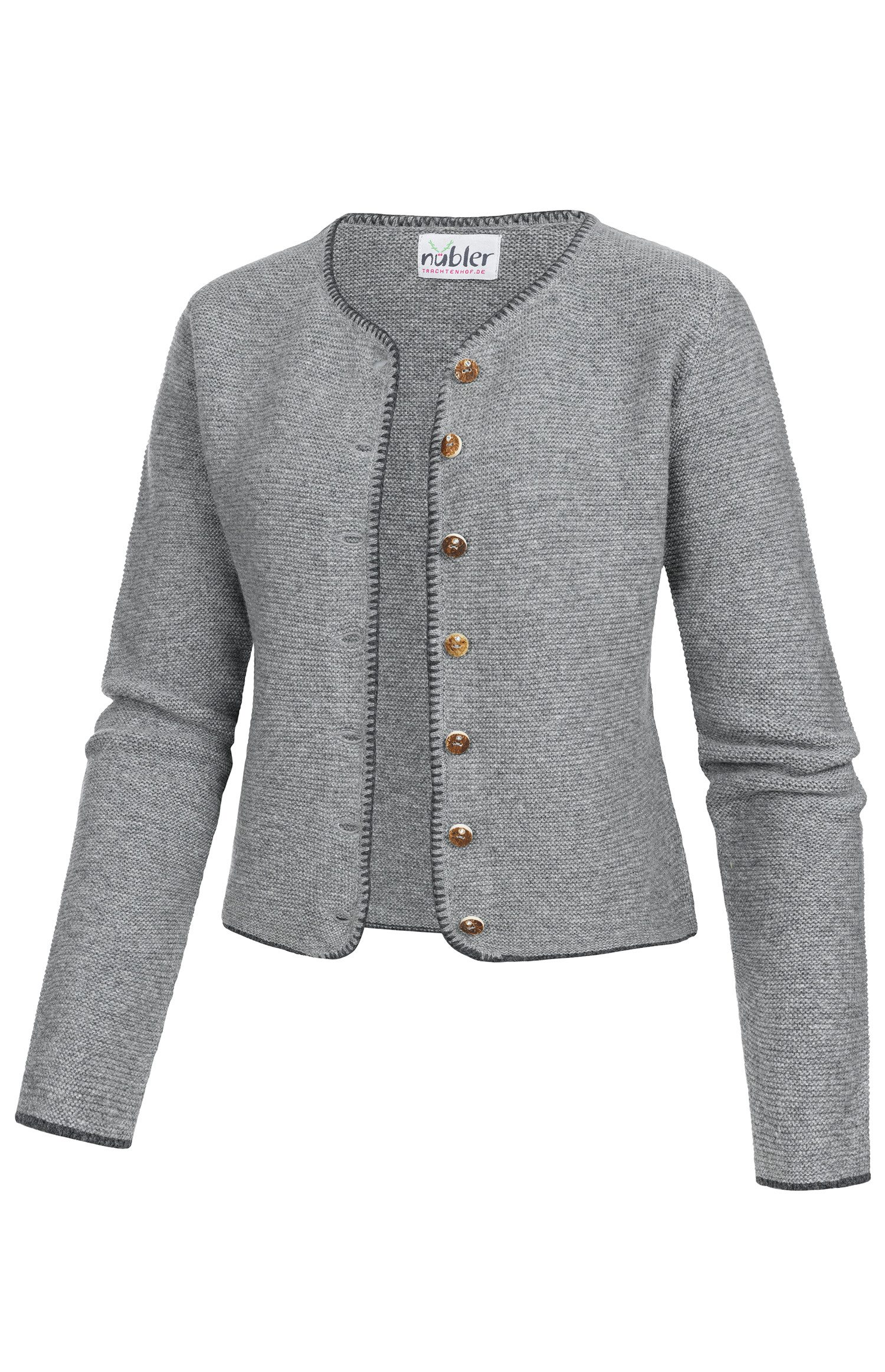 Nübler Trachtenstrickjacke Dirndlstrickjacke Maria in Zinn von Nübler, Trachtenmode