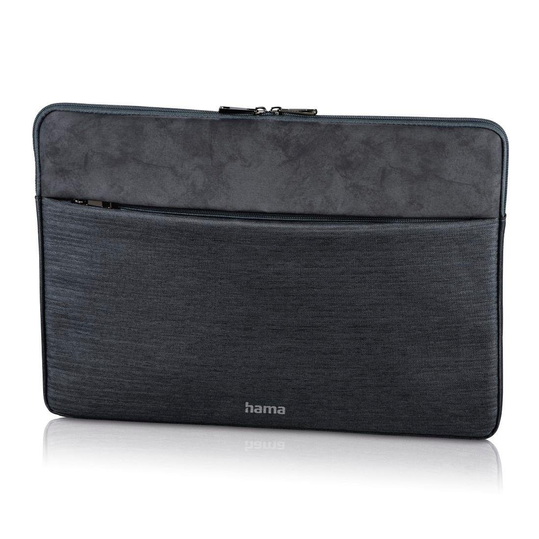 Hama Laptop-Sleeve Hülle bis 34 Laptoptasche Notebook (13,3), "Tayrona", Dunkelgrau cm