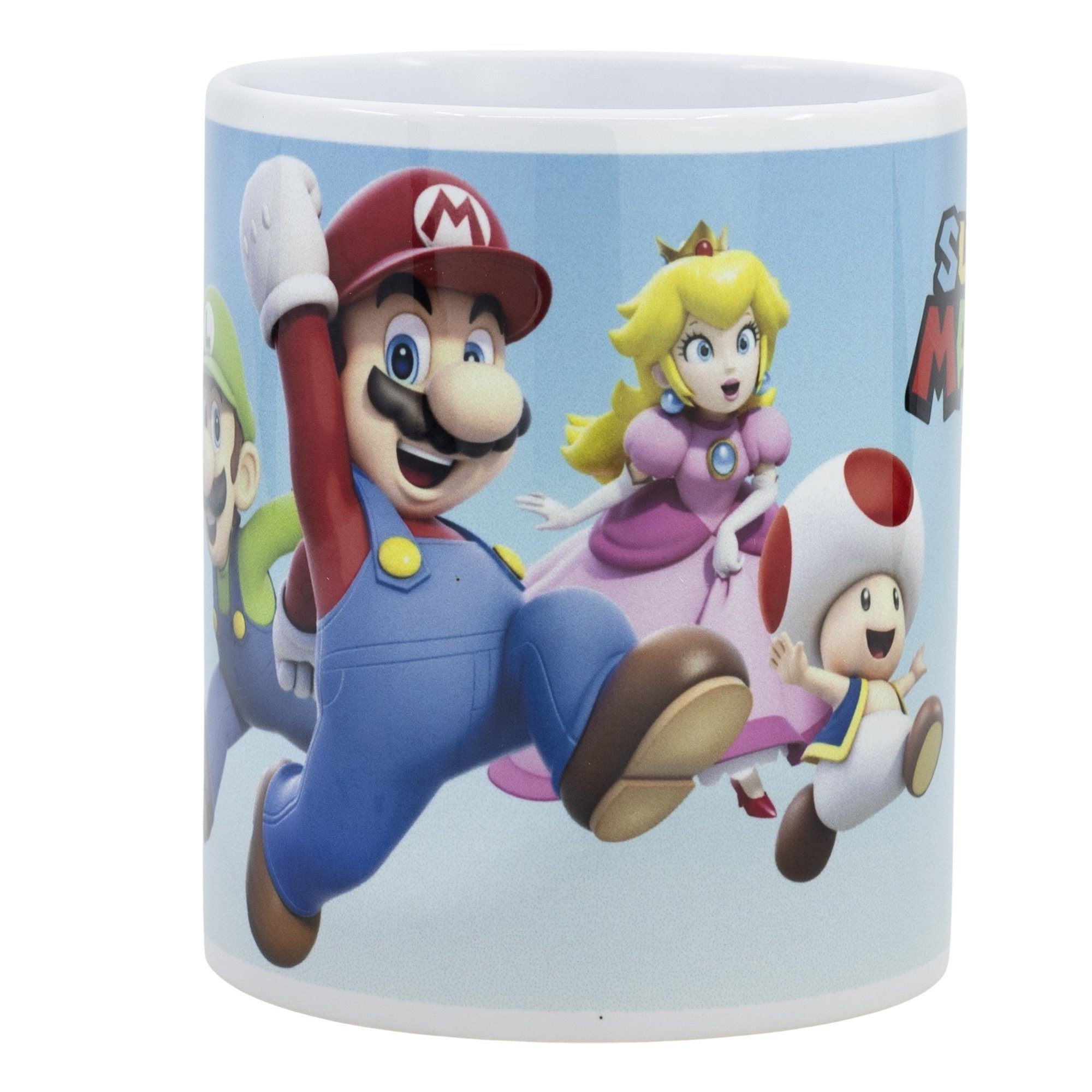 Super Mario Tasse Super Mario Luigi Freunde Gamer Kaffeetasse Teetasse Geschenkidee, Keramik, 330 ml