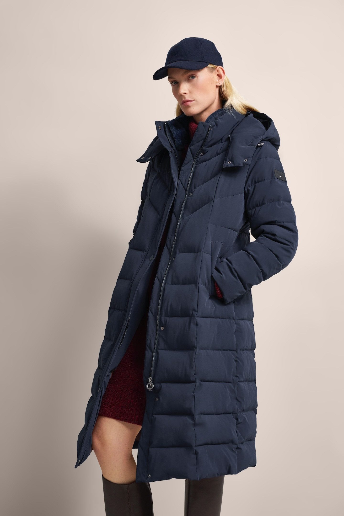 bugatti Kurzmantel mit elegantem Stehkragen