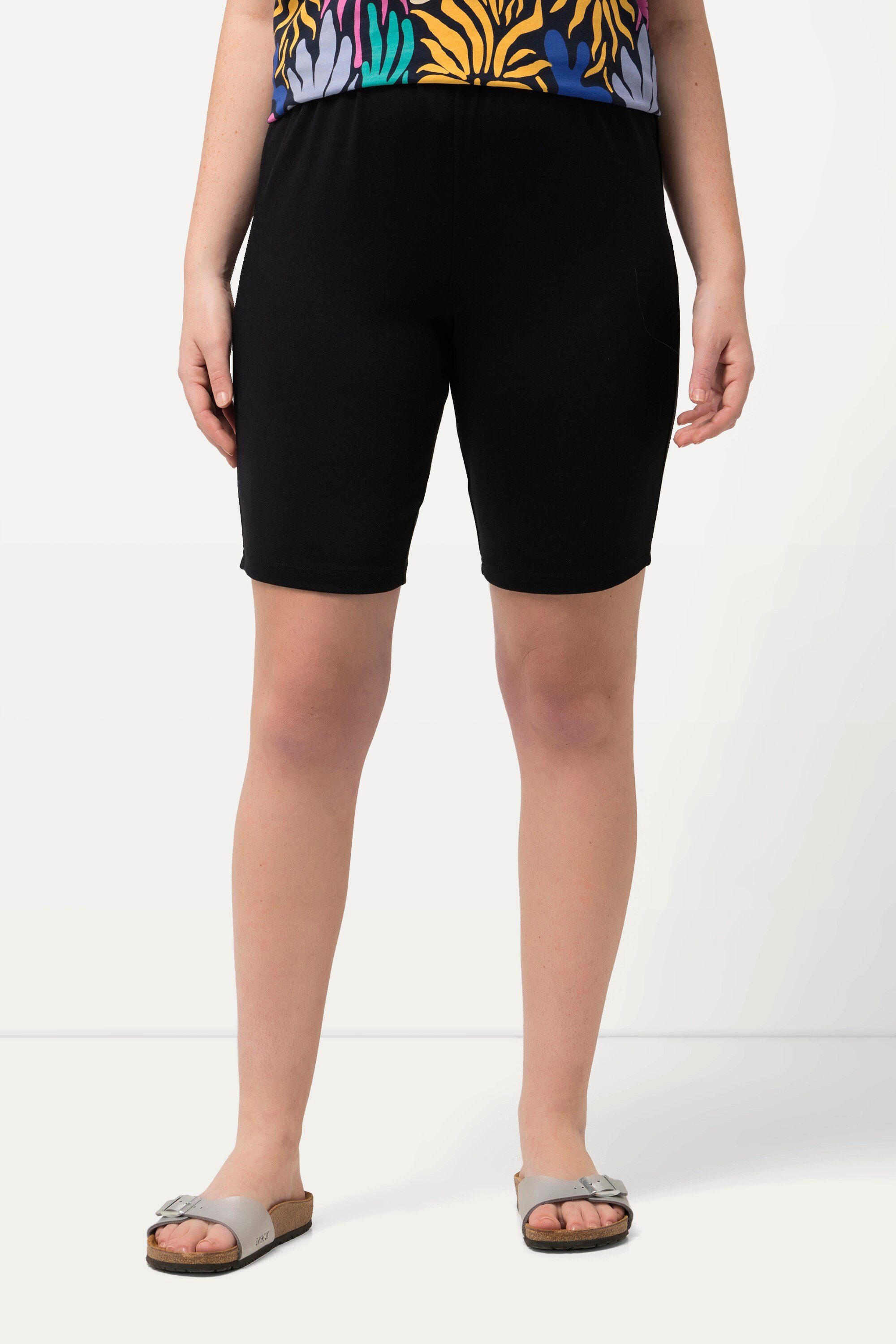 Ulla Popken Radlerhose Radler Stretch schmales Bein Biobaumwolle