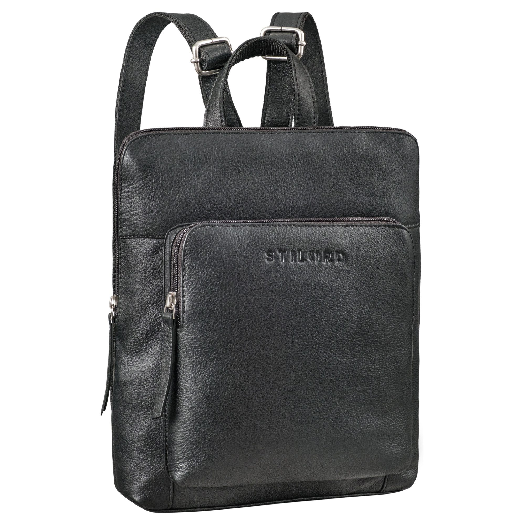 STILORD Cityrucksack "Ari" Kleiner City Rucksack Damen Leder, Leder Daypack im Kelvoro Retro Design aus Echtleder