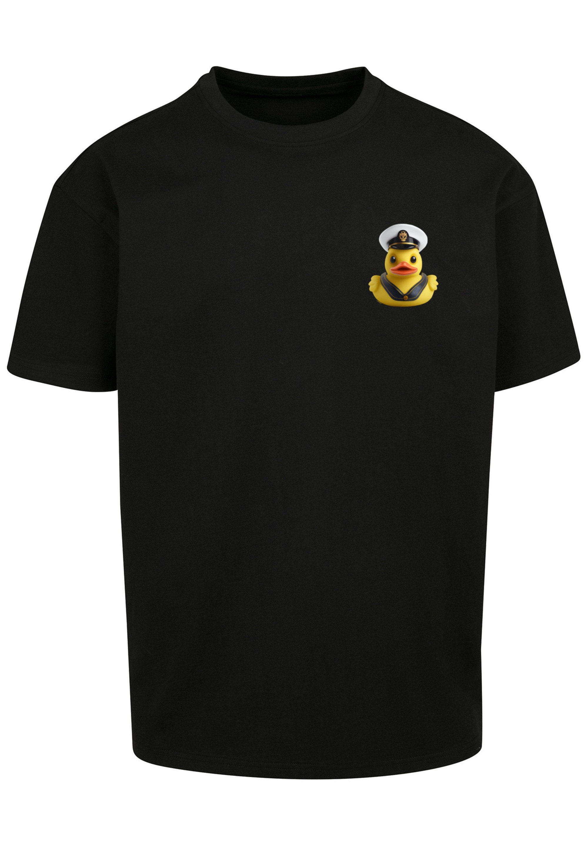 F4NT4STIC T-Shirt Rubber Duck OVERSIZE TEE Captain schwarz Print