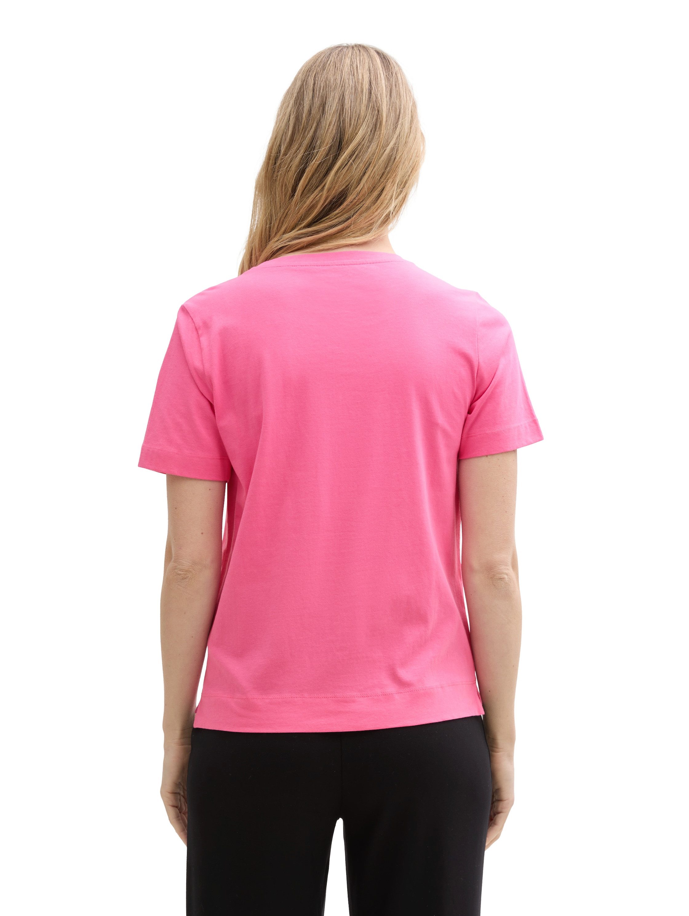 TOM TAILOR Rundhalsshirt mit Herzmotiv als Frontprint günstig online kaufen