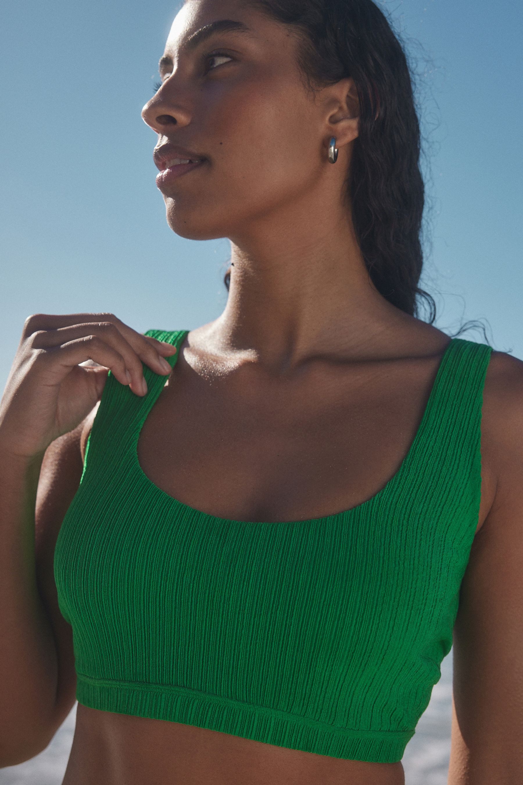 Next Bügel-Bikini-Top Verkürztes Bikinioberteil mit Bügel, DD+ (1-St)