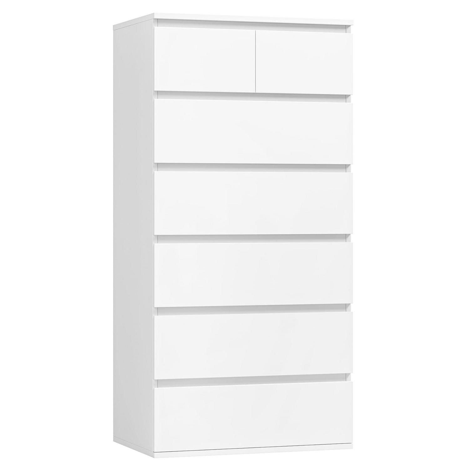 Kommode Kommode 7 Schubladen weiß 60x40x119 cm