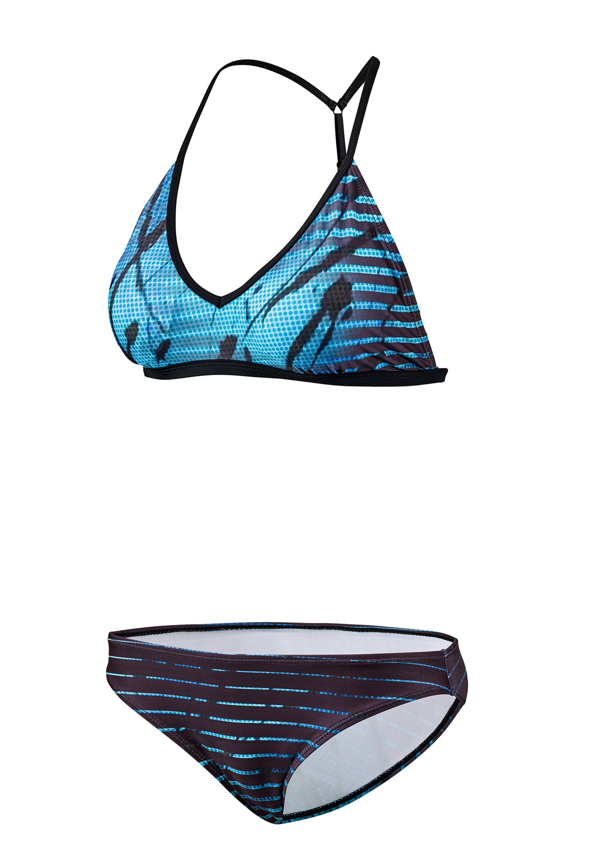 Beco Beermann Balconette-Bikini BEactive (2-St) mit ausgefallenen Farbstreifen blau, schwarz