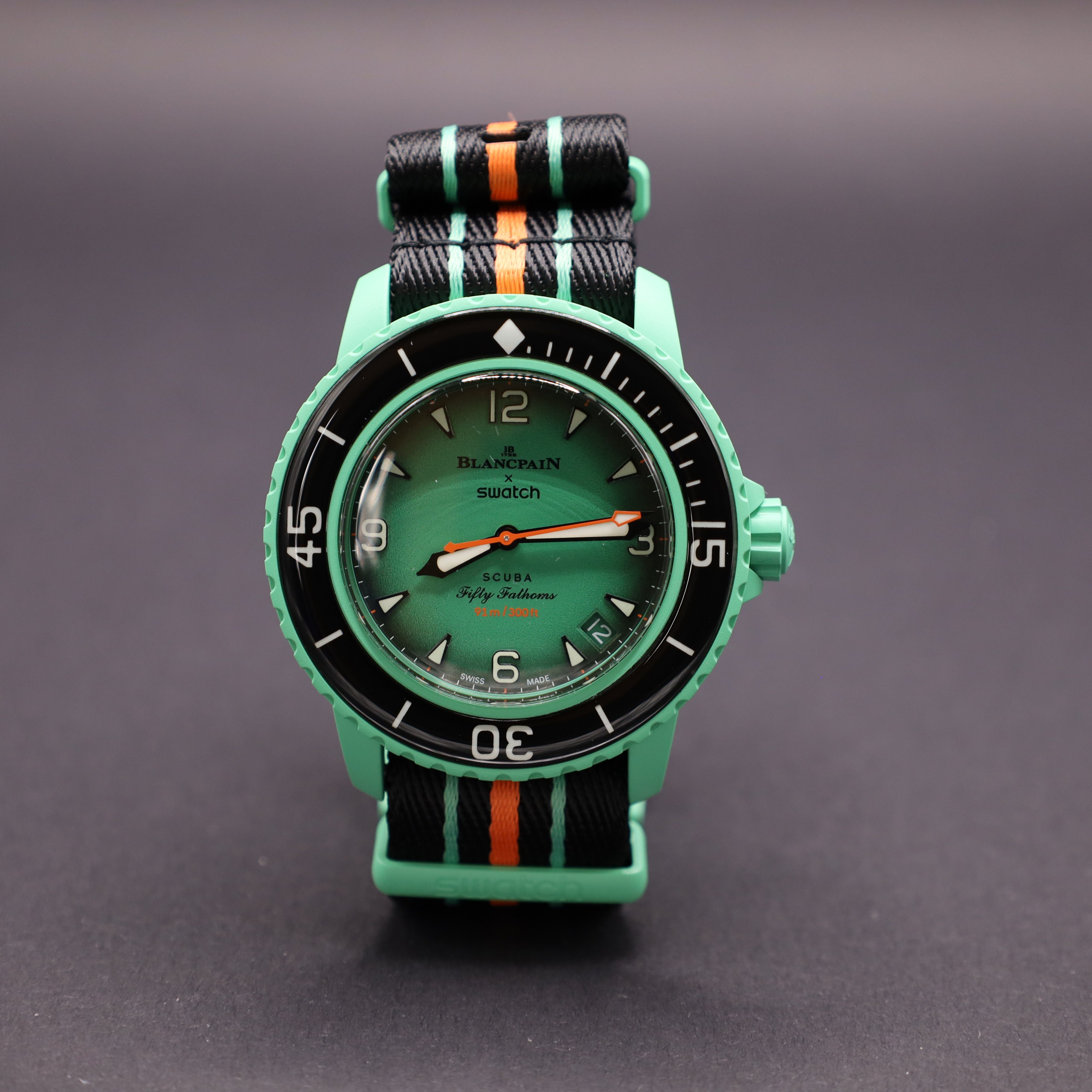 Automatikuhr Swatch X Blancpain Indian Ocean Automatikuhr Bioceramic Scuba
