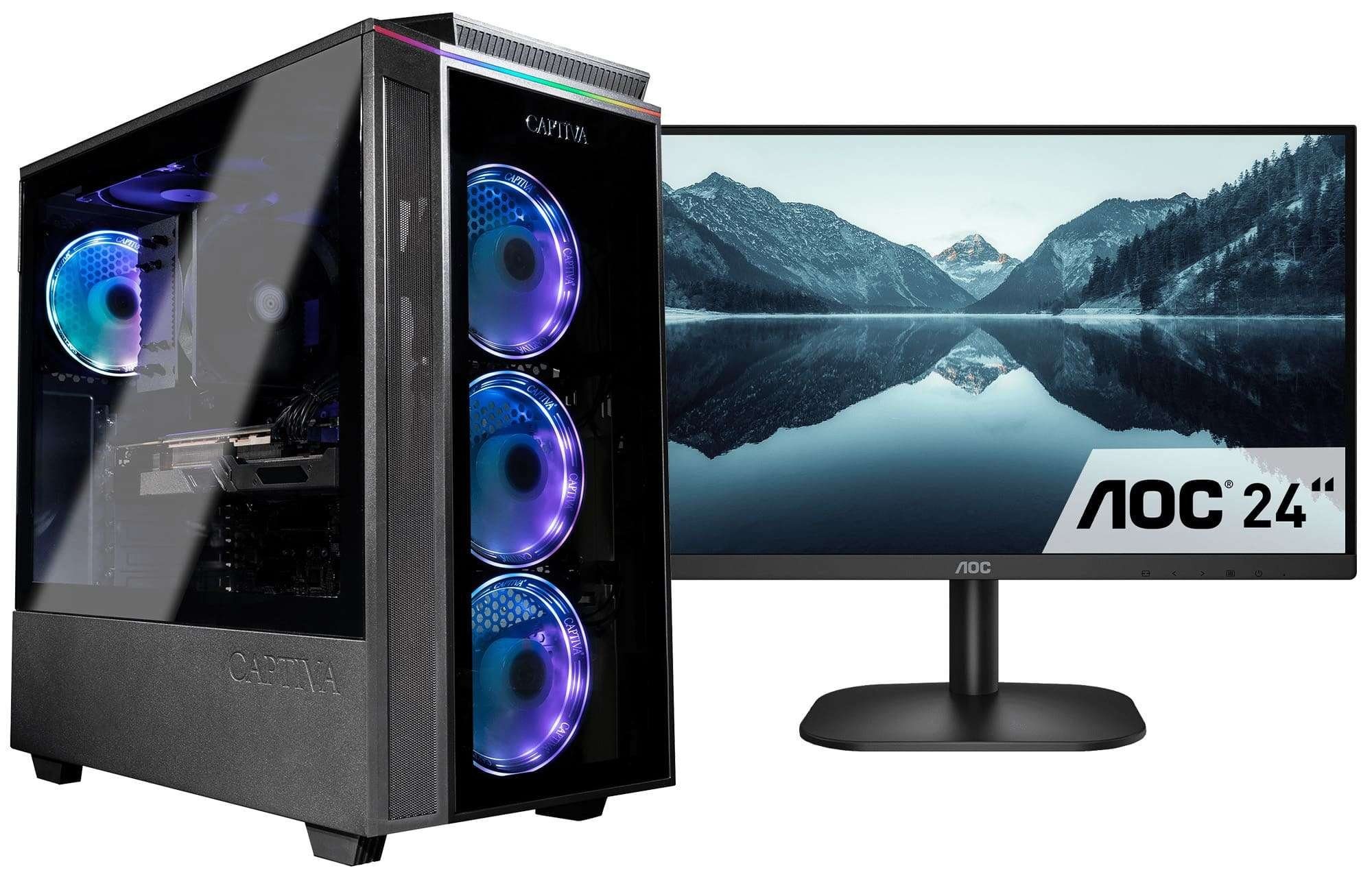 CAPTIVA Advanced Gaming I75-606 TFT Bundle Gaming-PC-Komplettsystem (23,80", Intel® Core i5 Core i5 10400F, 16 GB RAM, 1000 GB SSD)