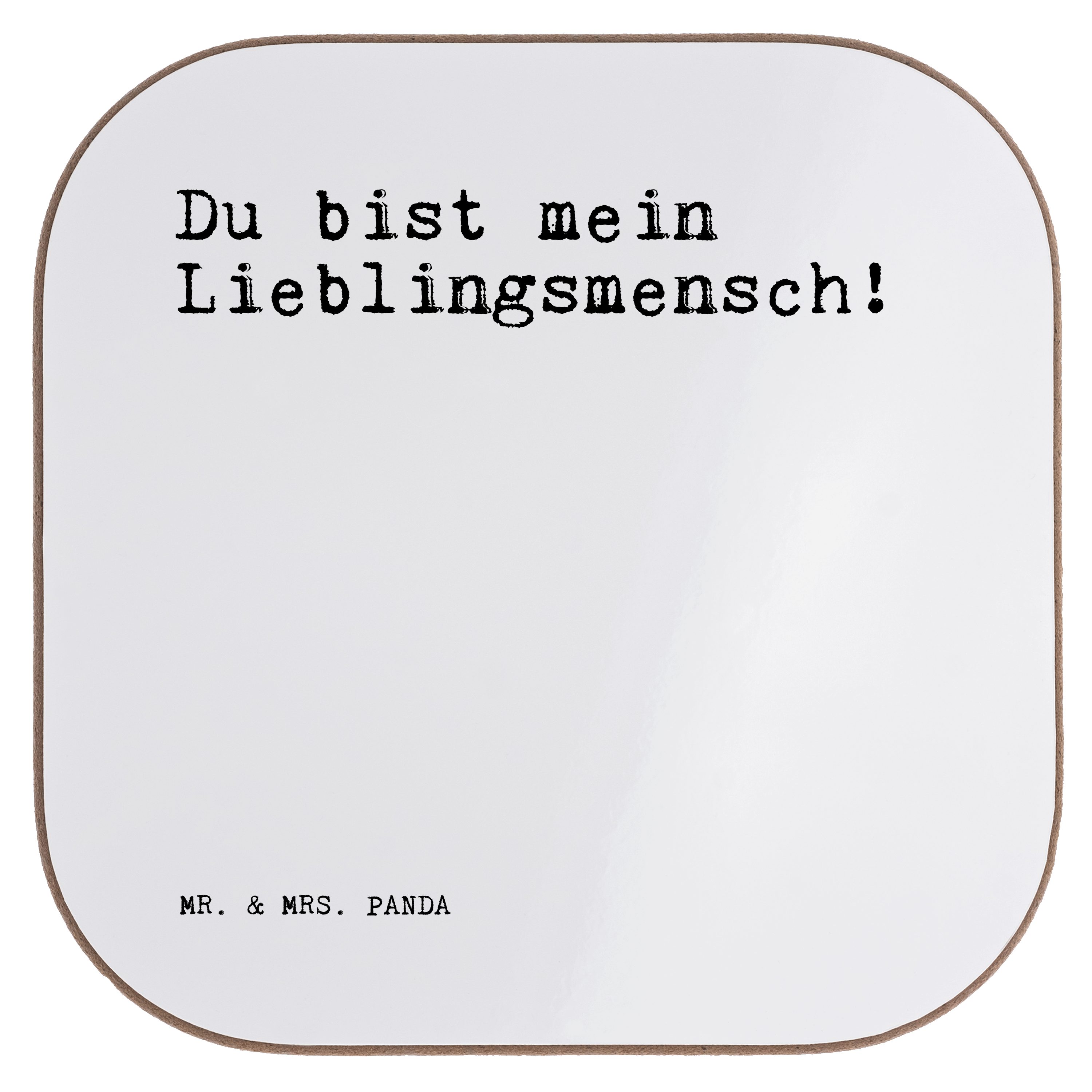 Mr. & Mrs. Panda Getränkeuntersetzer »Du bist mein Lieblingsmensch