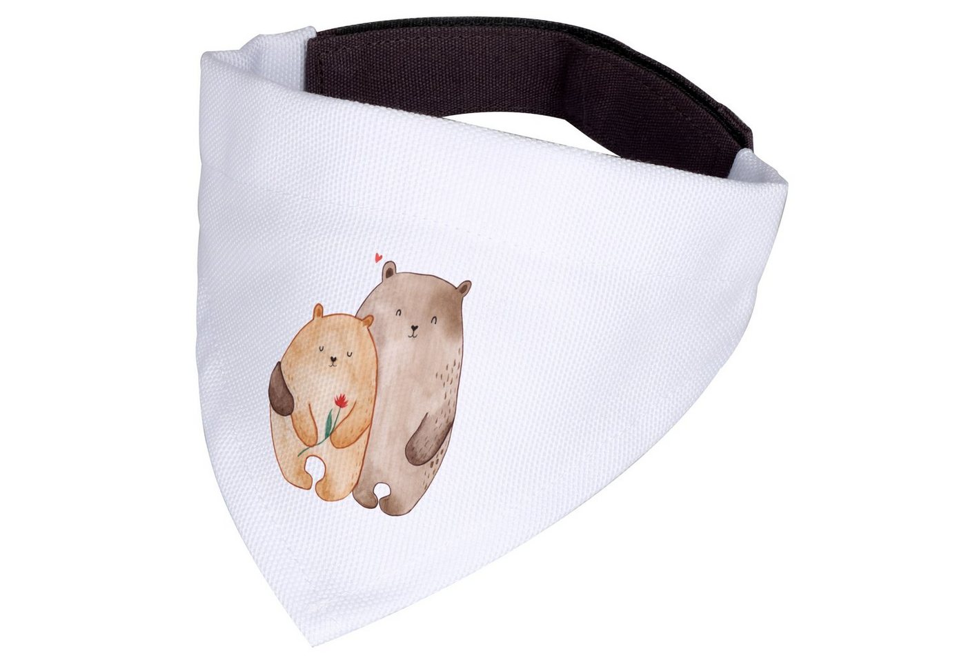 Thumbnail - Mr. & Mrs. Panda Hundefliege Bären Liebe - Weiß - Geschenk, Freund, Geschenk Hochzeit, Bärchen, Tu, Polyester, Kuschelig...