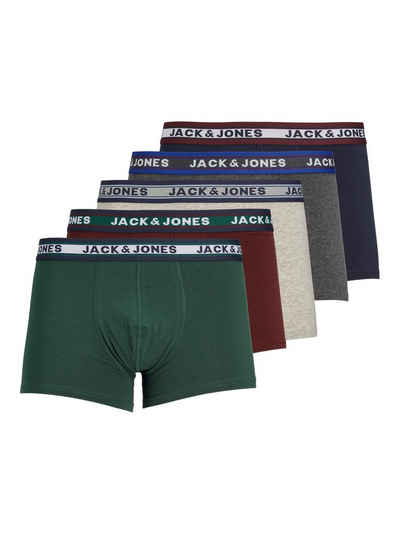 Jack & Jones Boxershorts Boxershorts 5er-Pack Basic Set Trunks Unterhosen JACOLIVER (5-St) 6820 in Mehrfarbig