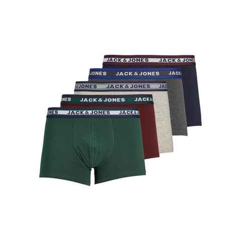 Jack & Jones Boxershorts Boxershorts 5er-Pack Basic Set Trunks Unterhosen JACOLIVER (5-St) 6820 in Mehrfarbig