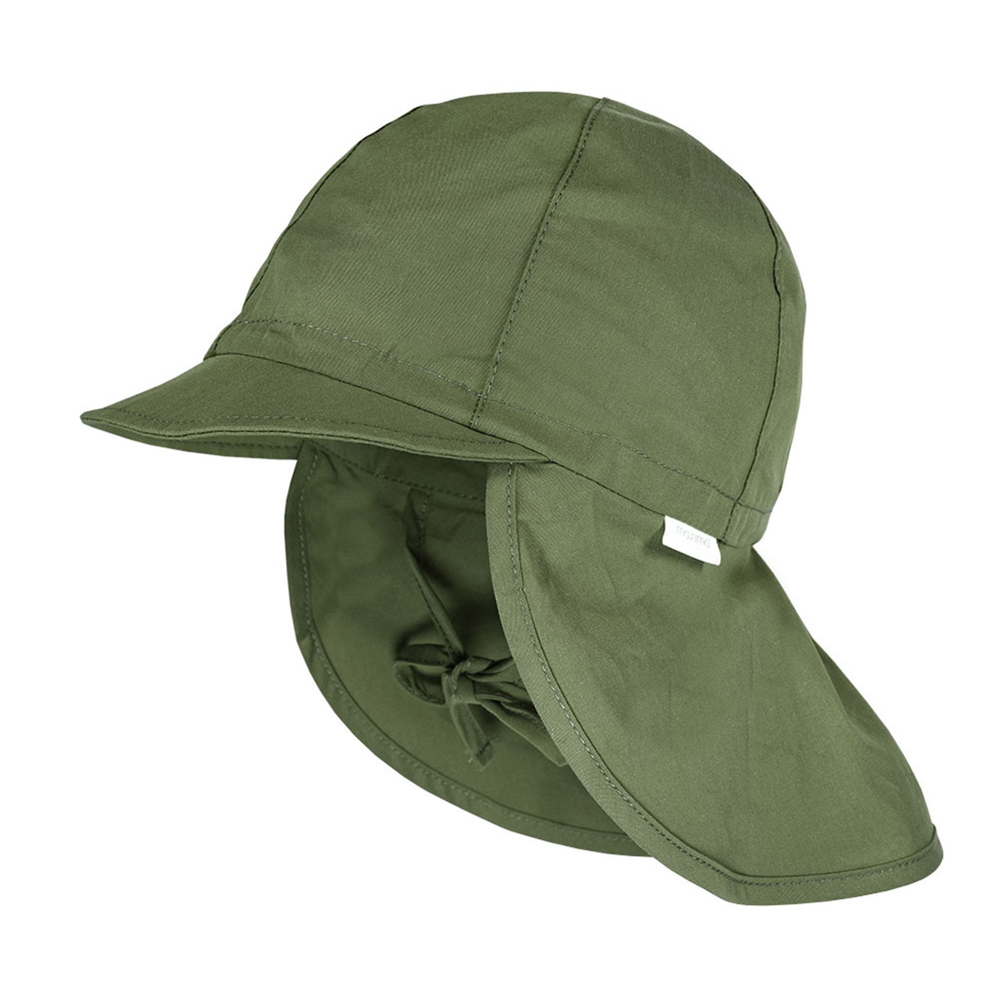 MAXIMO Sonnenhut (1-St) verstellbarer Kinnriemen, mit Nackenschutz, mit Gummizug