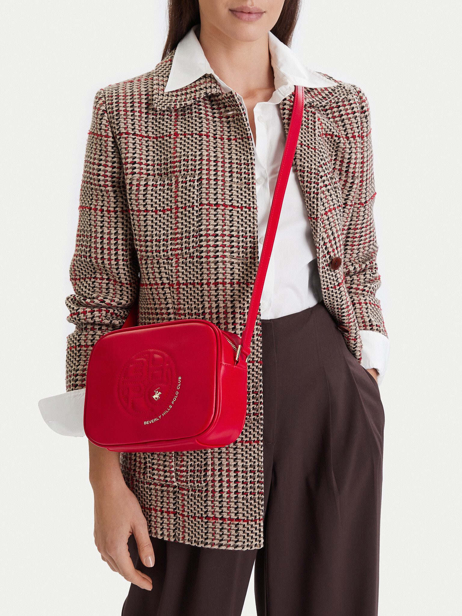 BEVERLY HILLS POLO CLUB Handtasche Beverly Hills Polo Club Damenhandtasche Rot BEVERLY HILLS POLO CLUB-CE