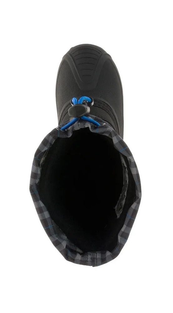 Kamik Finley (nahtversiegeltes Nylon, wasserabweisend) schwarz/blau Kinder Winterstiefel