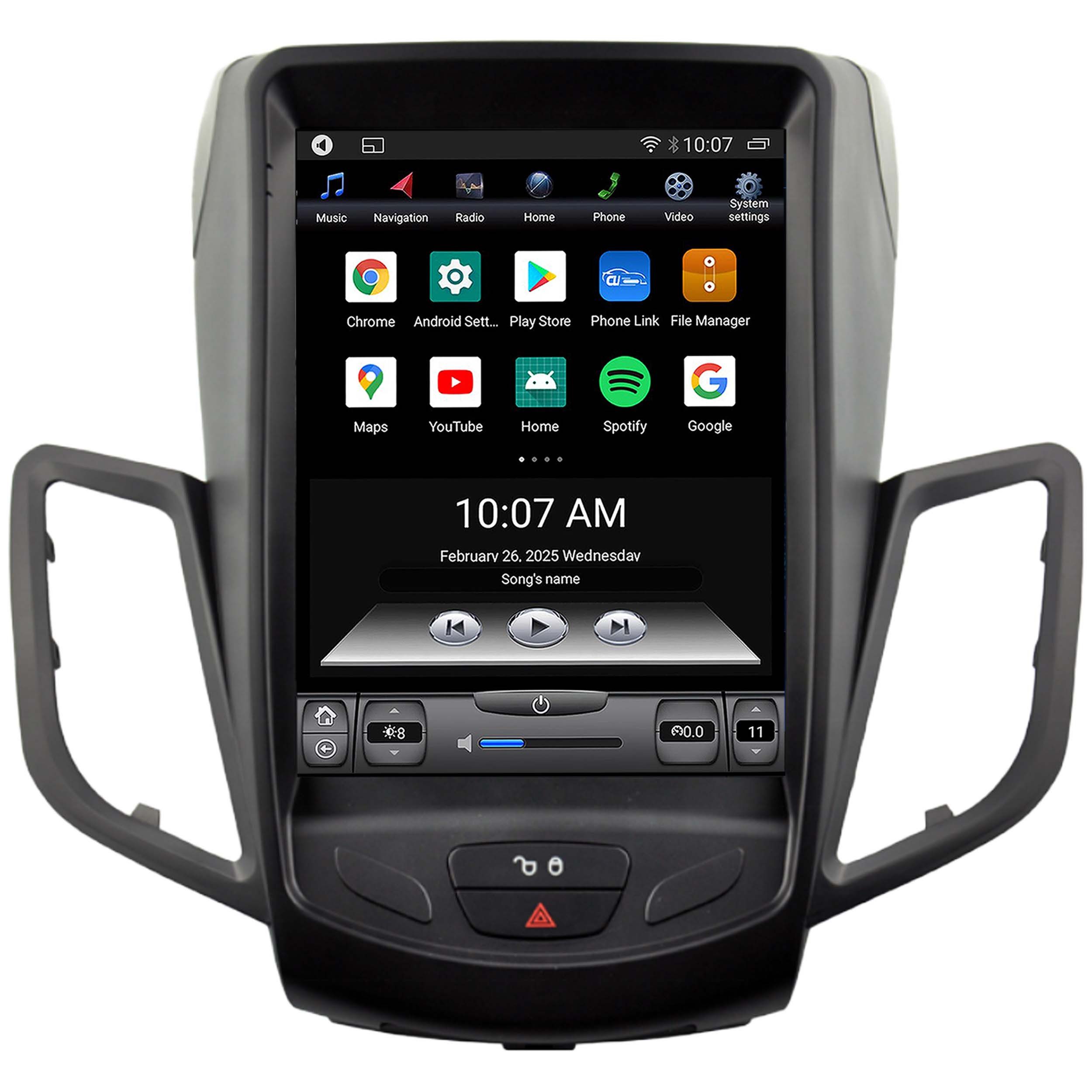 TAFFIO Für Ford Fiesta MK7 08-17 9.7"Touch Android Autoradio GPS Navi CarPlay Einbau-Navigationsgerät