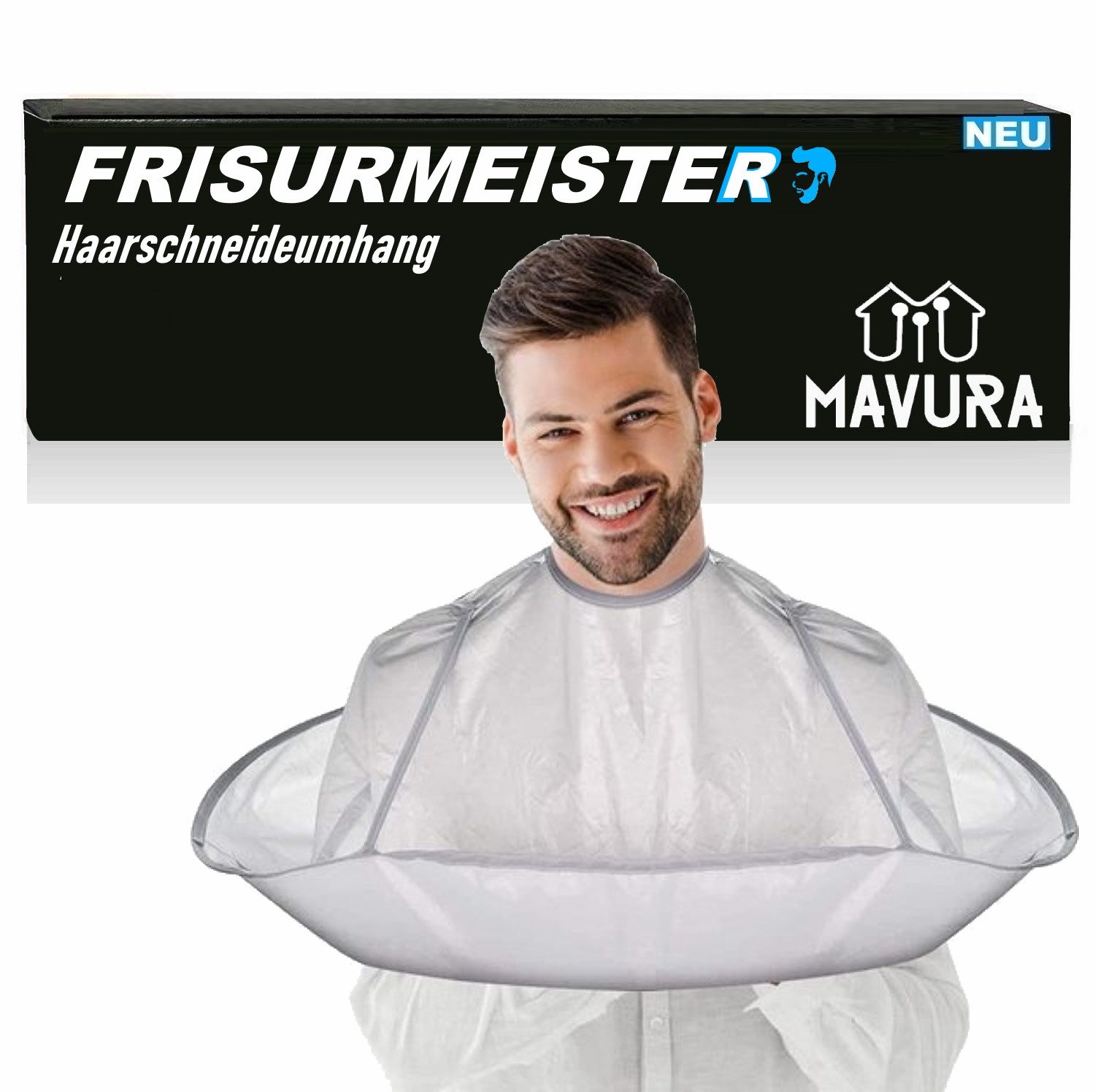 Umhängeschürze Frisuren-Schirm Friseurumhang Haarschneideumhang Regenschirm