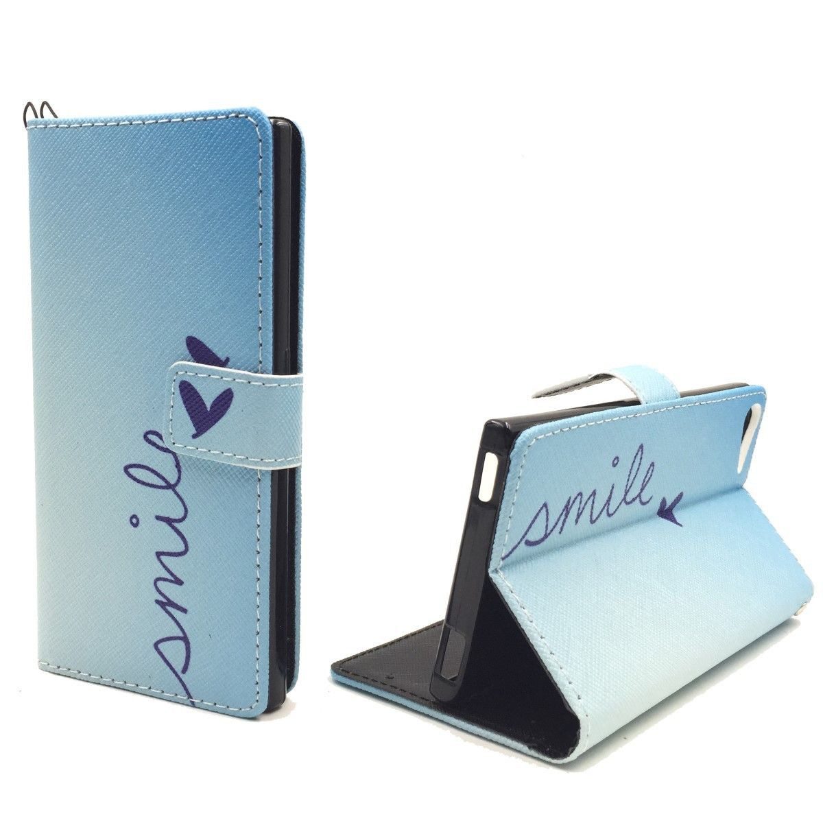 König Design Handyhülle Wiko Highway Star, Wiko Highway Star Handyhülle Bookcover Blau