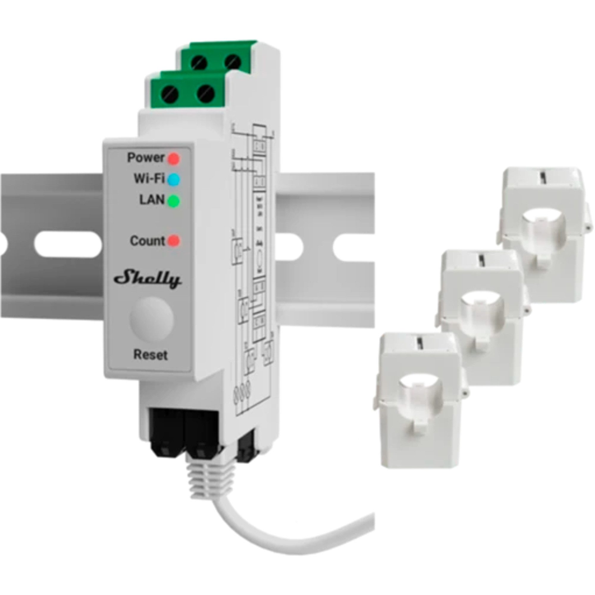 Shelly Shelly PRO 3EM 400А, Messgerät, (0% MWST) Smart-Home-Zubehör