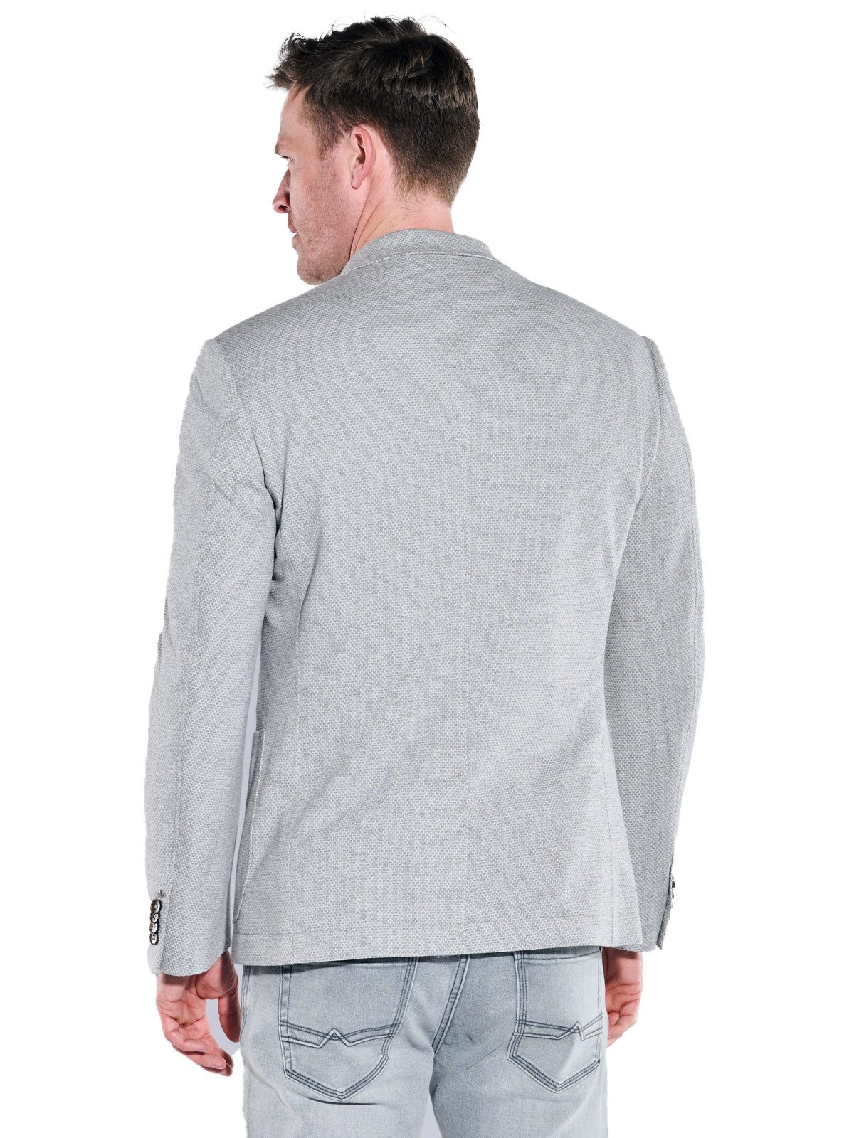 Engbers Sakko engbers Herren Freizeit-Sakko strukturiert, Silbergrau günstig online kaufen