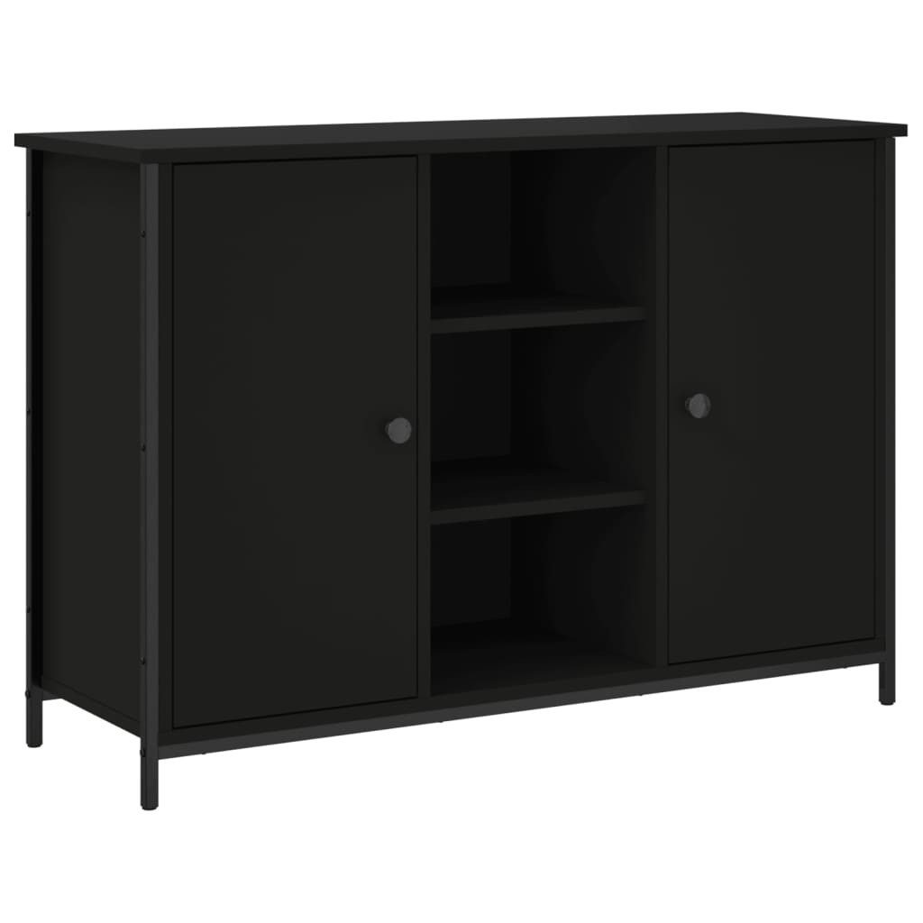vidaXL Sideboard Sideboard Schwarz 100x35x70 cm Holzwerkstoff (1 St) günstig online kaufen