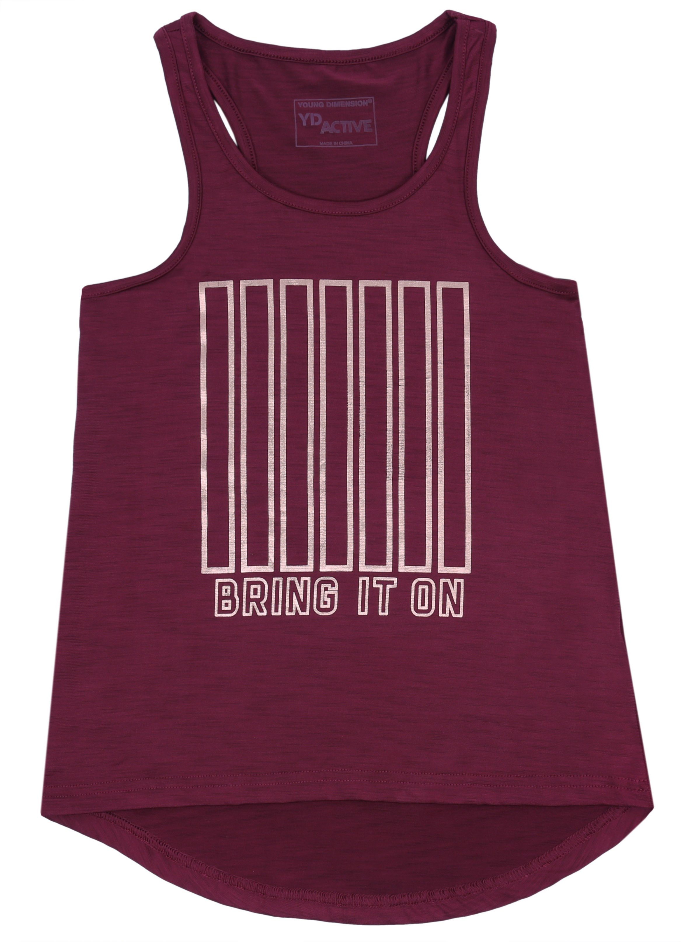 Blusentop Dunkelrotes, elastisches Top 12-13 Jahre