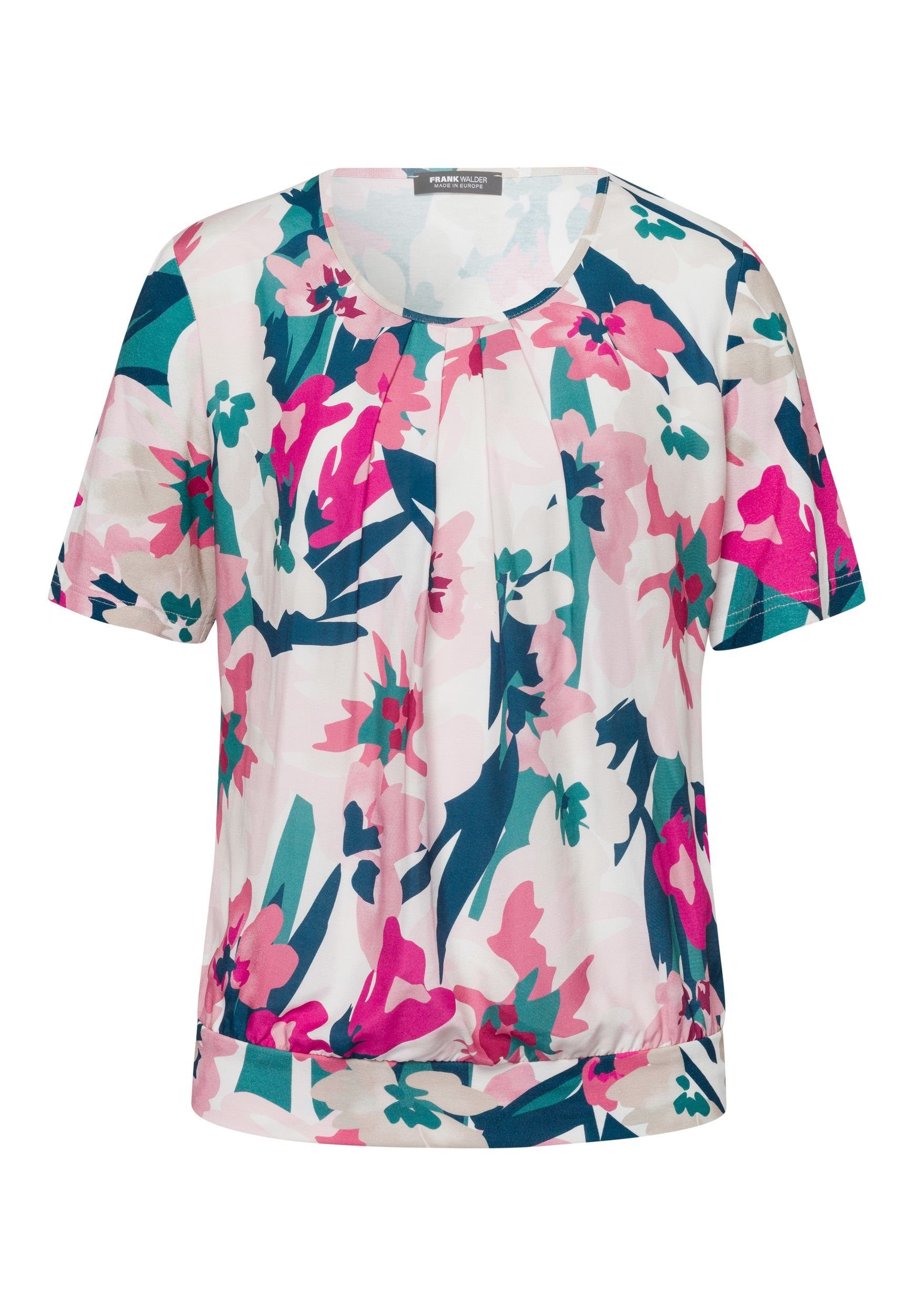 T-Shirt Shirt NOS mit paspeliertem Rundhals
