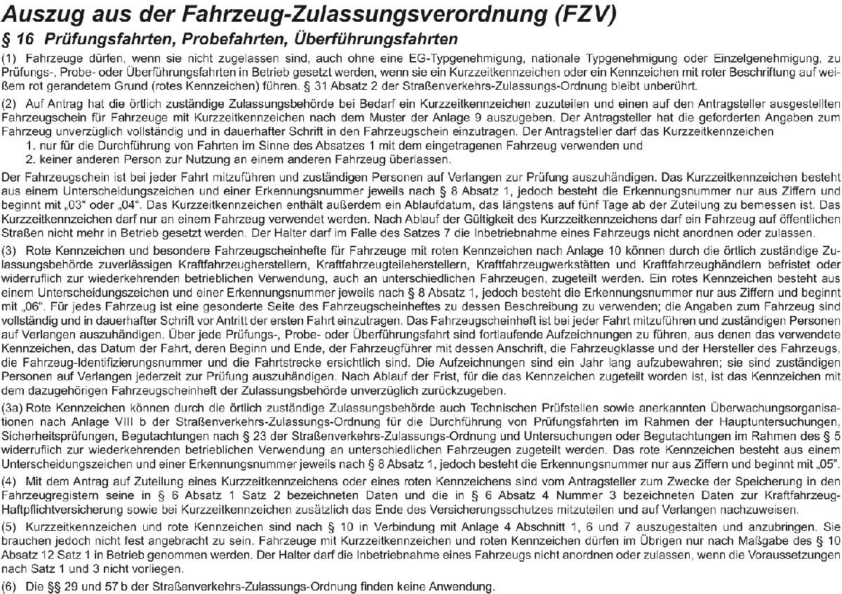 Thumbnail - RNK Verlag Formularblock Nachweisheft für rote Kennzeichen A5 quer 8 Blatt