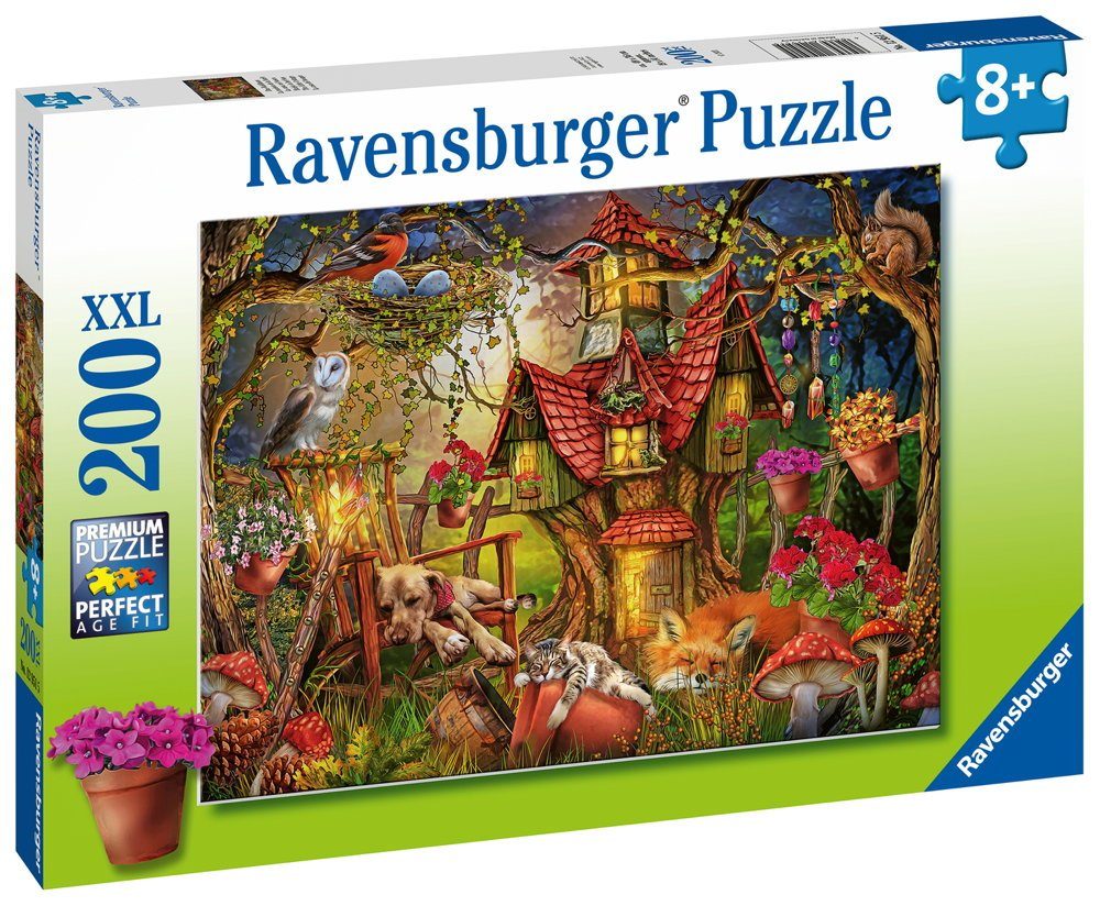 Ravensburger Puzzle 200 Teile Ravensburger Kinder Puzzle XXL Das Waldhaus 1 günstig online kaufen