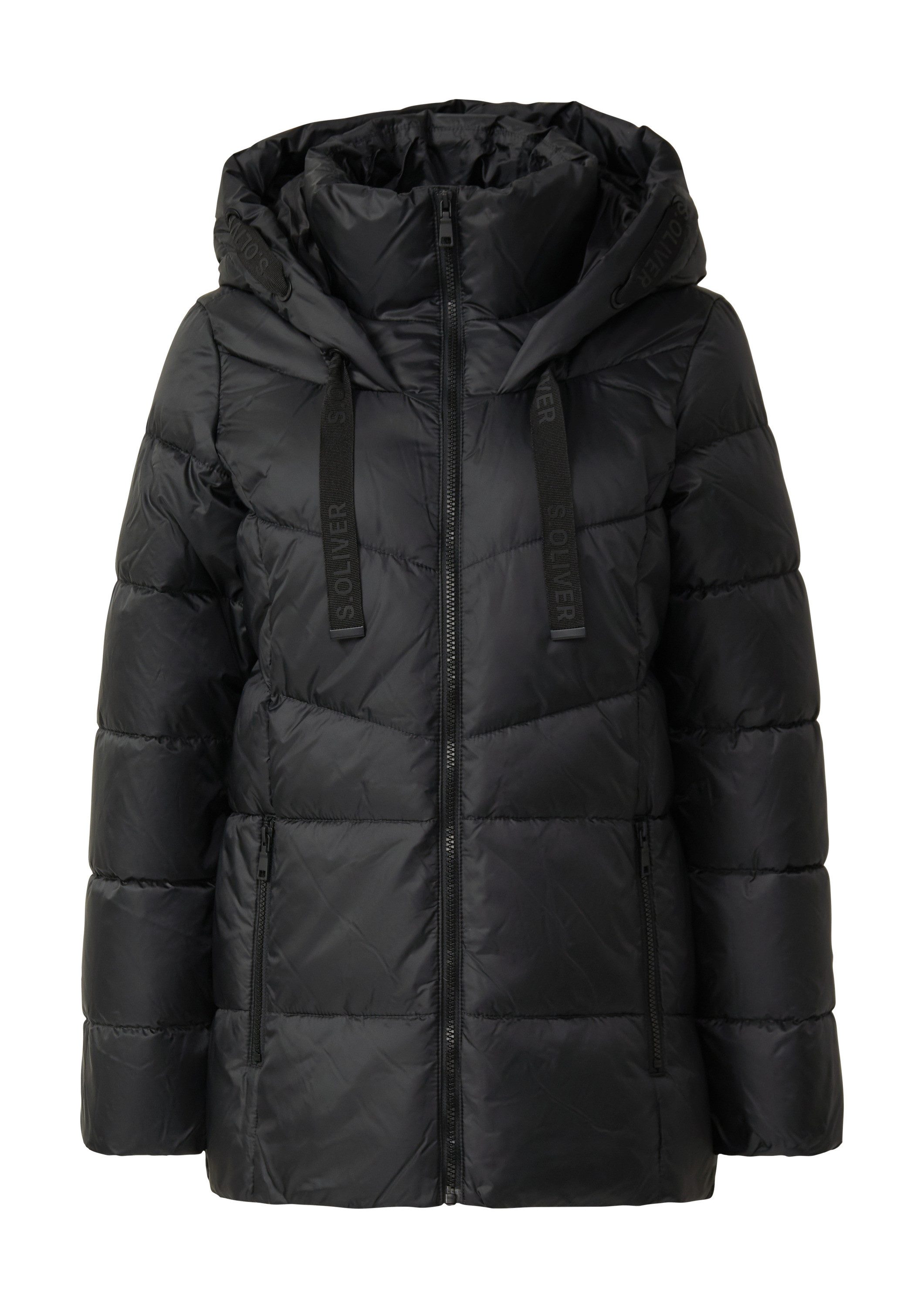 s.Oliver Winterjacke Outdoor-Jacke Steppjacke mit Stehkragen und Kapuze günstig online kaufen