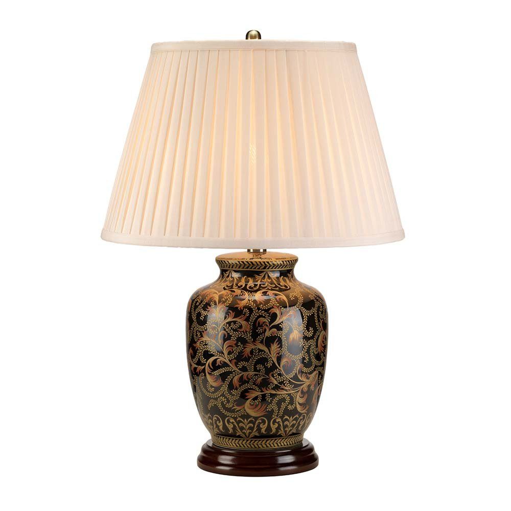 Elstead LIGHTING LED Tischleuchte, Leuchtmittel nicht inklusive, Tischlampe Schreibtischlampe Beistelllampe Schlafzimmerlampe Keramik