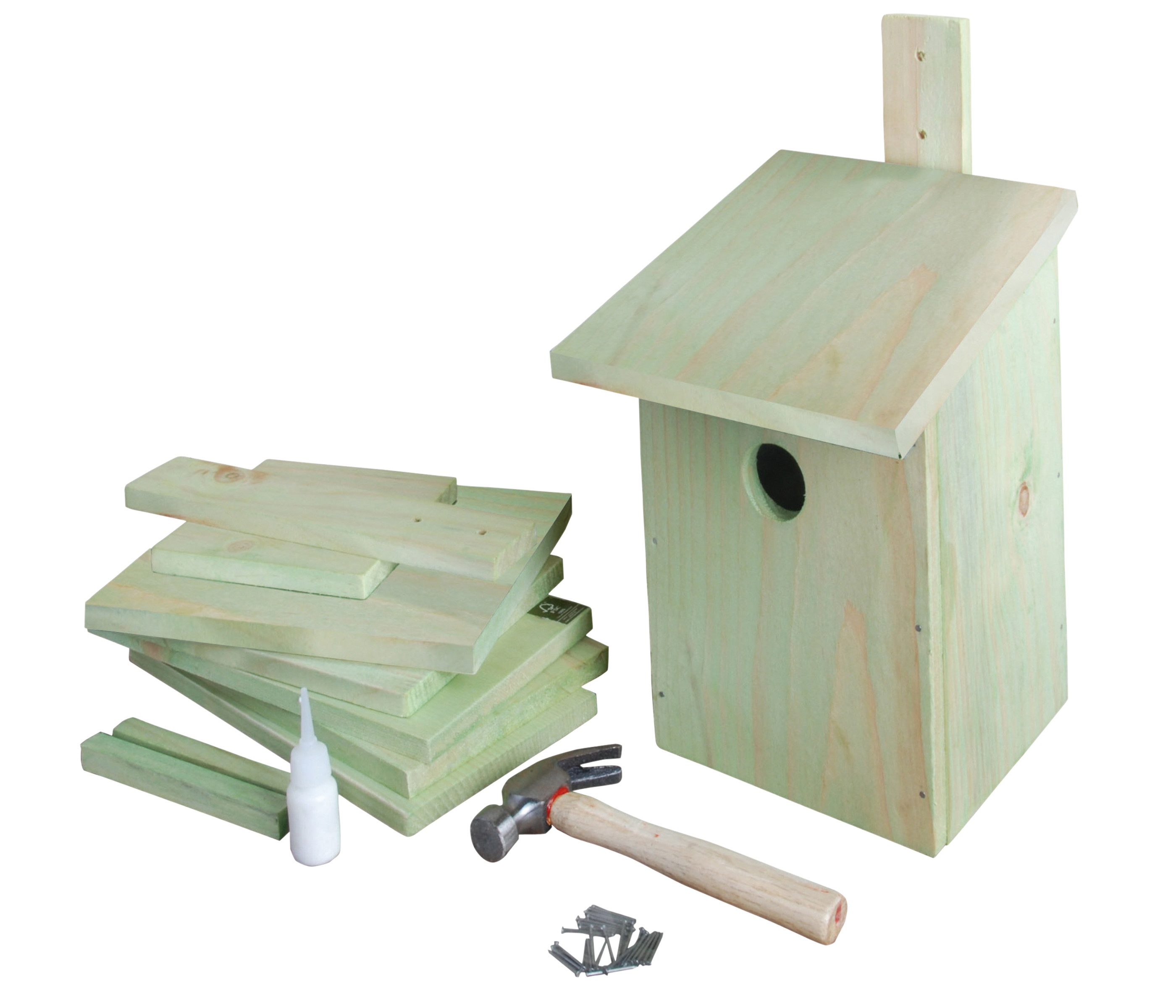 Esschert Design BV Nistkasten Bastelsatz Nistkasten für Kinder, aus FSC®-zertifiziertem Holz