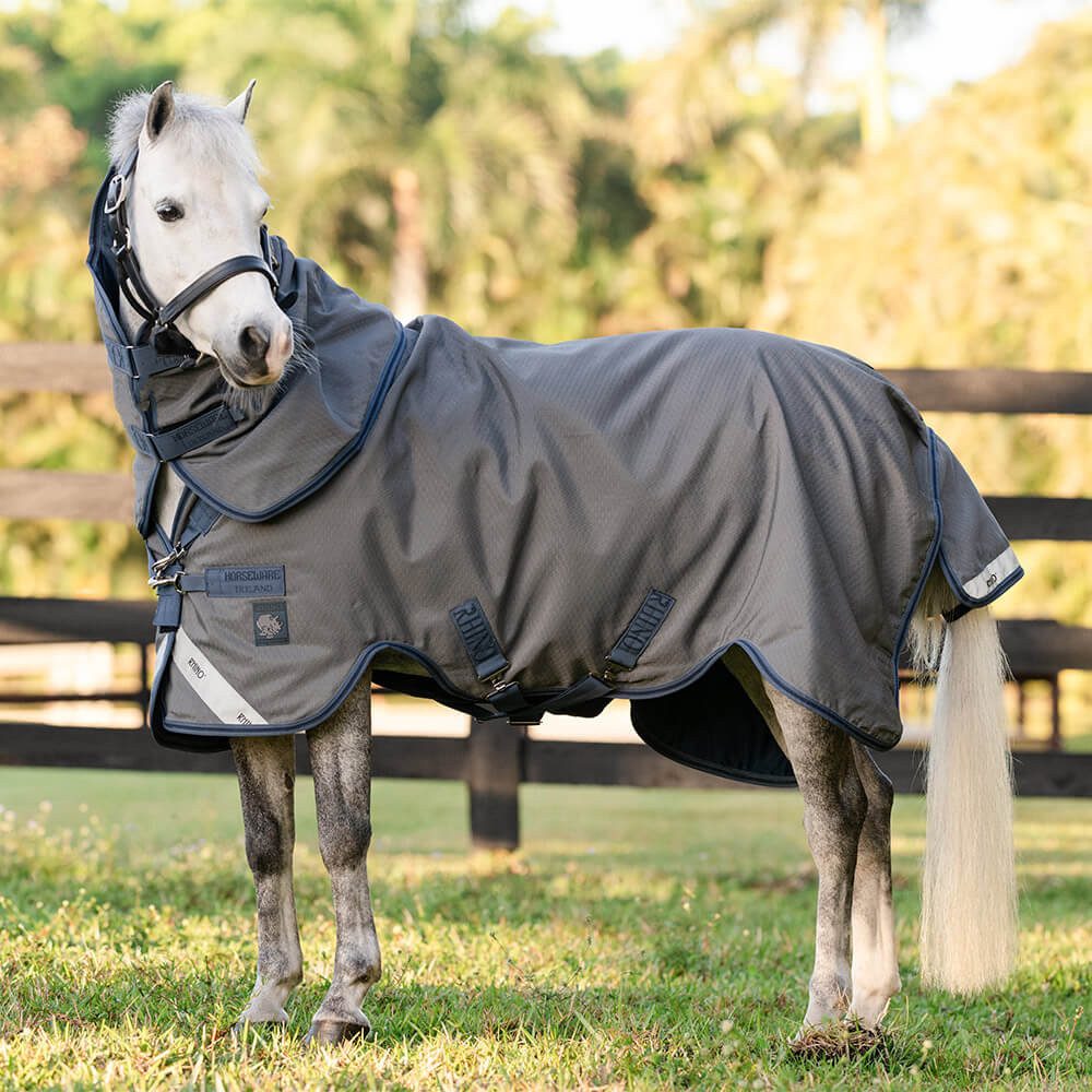 Horseware Pferde-Thermodecke Horseware Rhino HexStop Plus Pony Turnout 100g