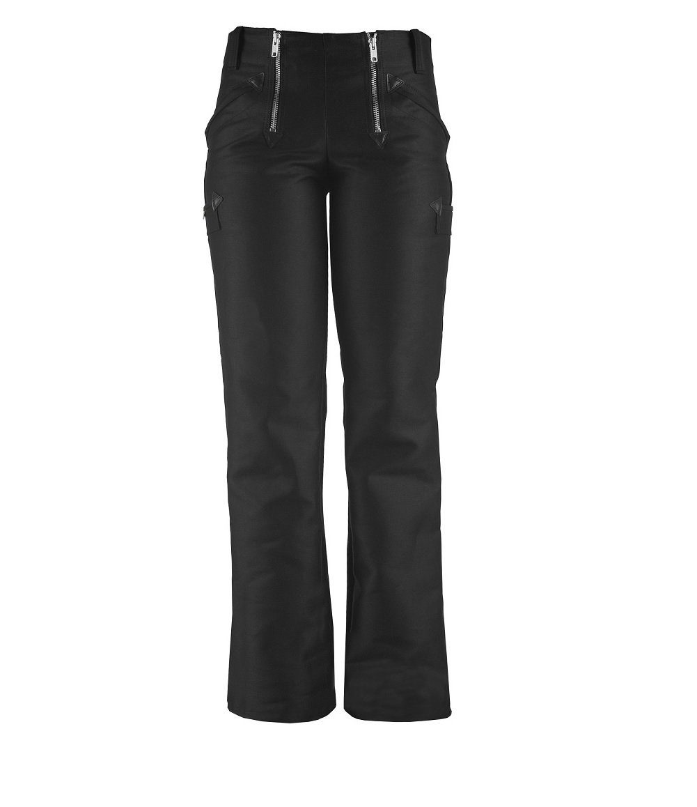 JOB Arbeitshose Damen Zunfthose Doppel-Pilot schwarz, ausgestelltes Bein