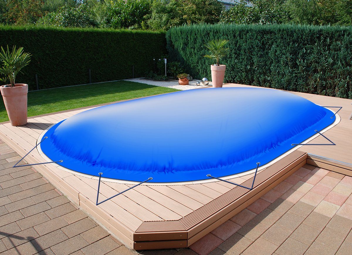 Pool-Abdeckplane Ovale aufblasbare Poolplanen Schwimmbad Poolabdeckung