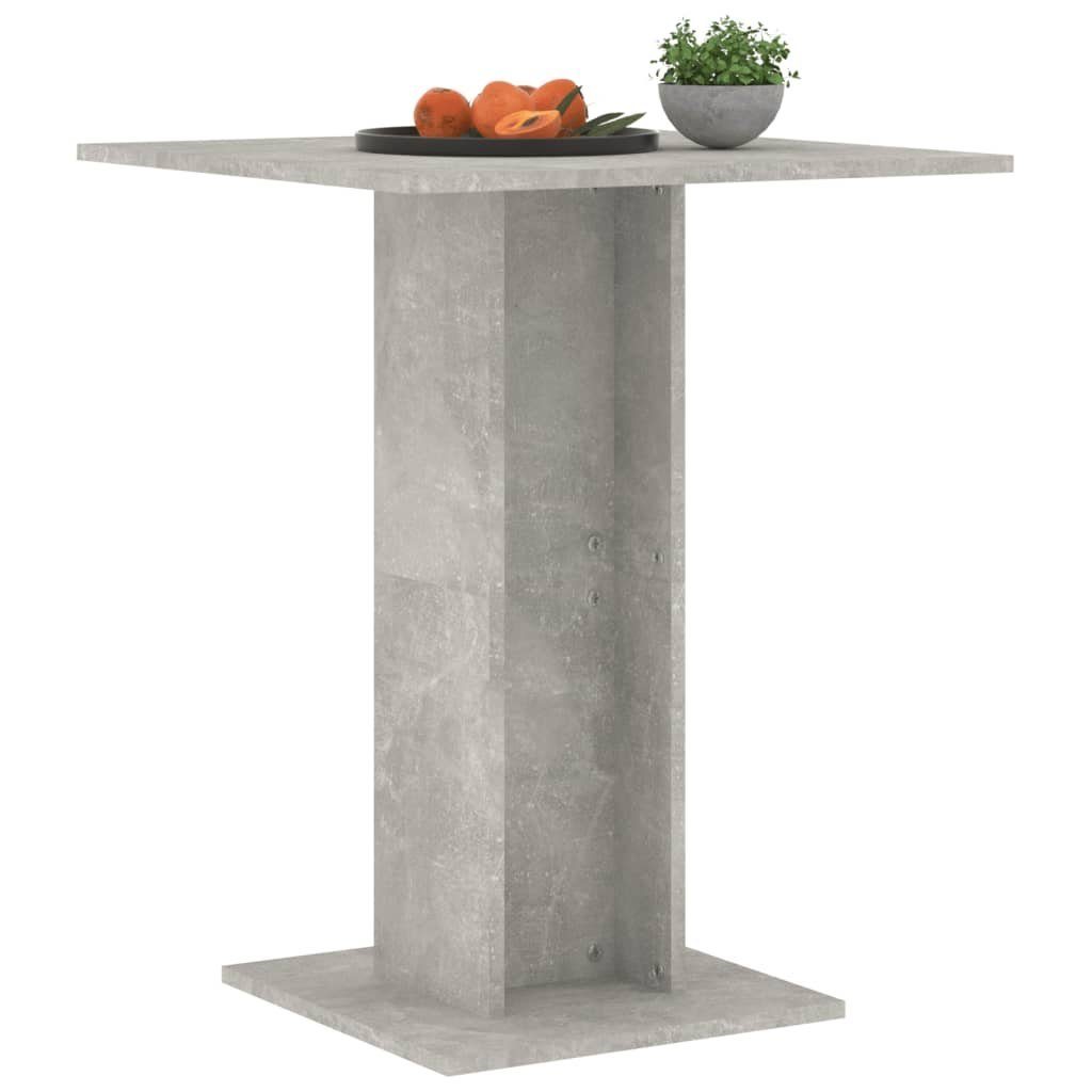 (1-St) cm Betongrau Esstisch Betongrau vidaXL Bistrotisch Betongrau | Holzwerkstoff 60x60x75