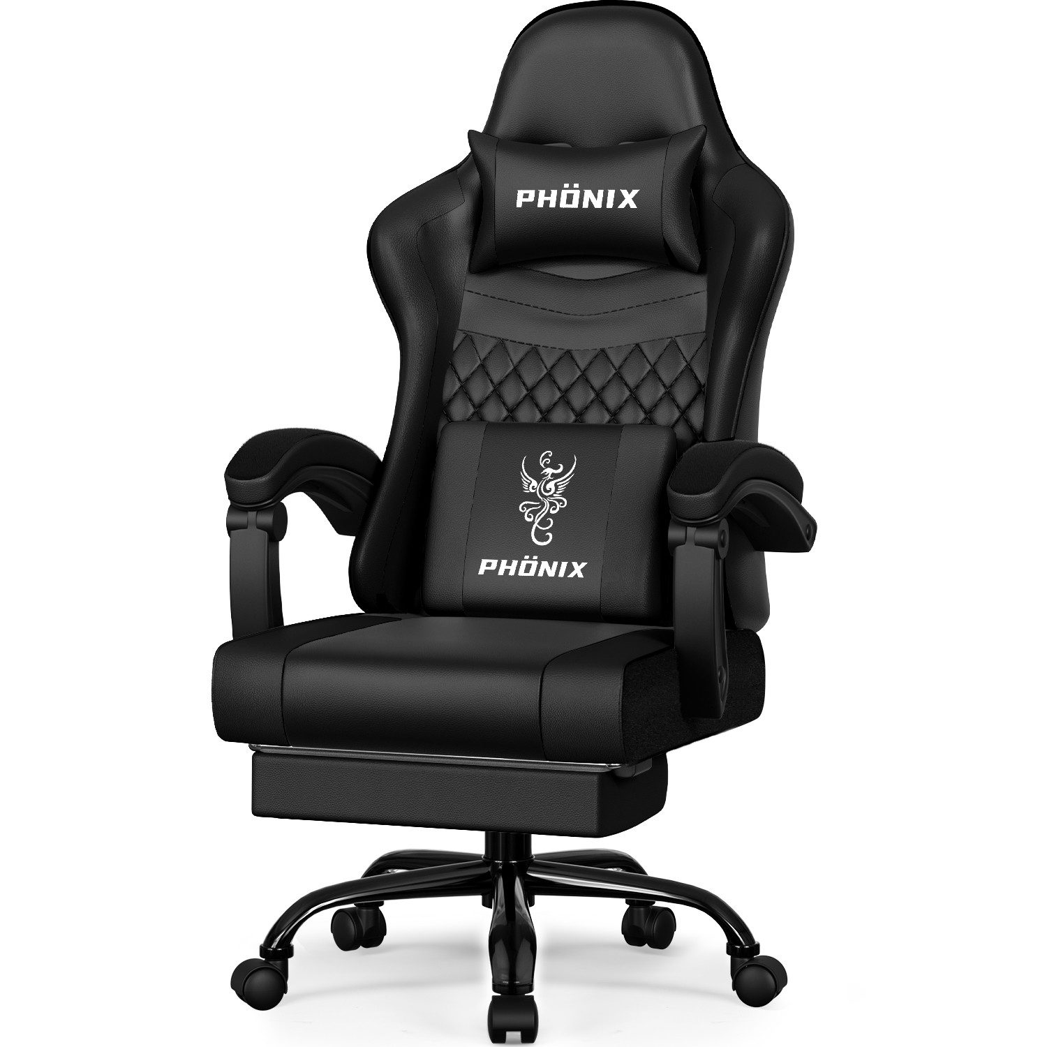 Adormii Gaming-Stuhl Gaming Stuhl ergonomisch Gaming Chair Bürostuhl verstellbare (Gaming Stuhl mit verstellbaren Lendenkissen, Armlehne und Kopfstütze, Gamer Stuhl Bequeme Sitzkissen), gepolsterter Gaming-Stuhl, bis 150 kg Belastbarkeit