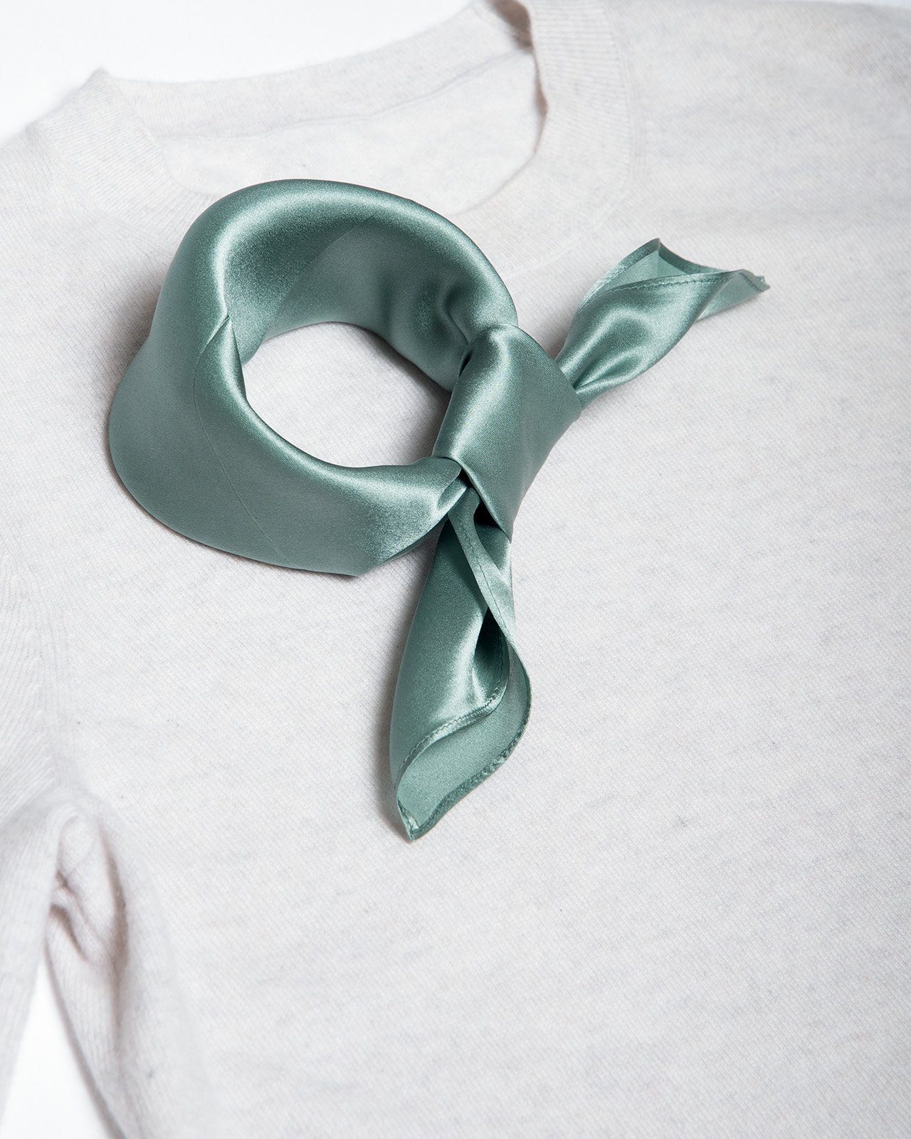 MayTree Seidentuch quadratisch einfarbig 53x53cm, Nickituch, Bandana-Schal, günstig online kaufen