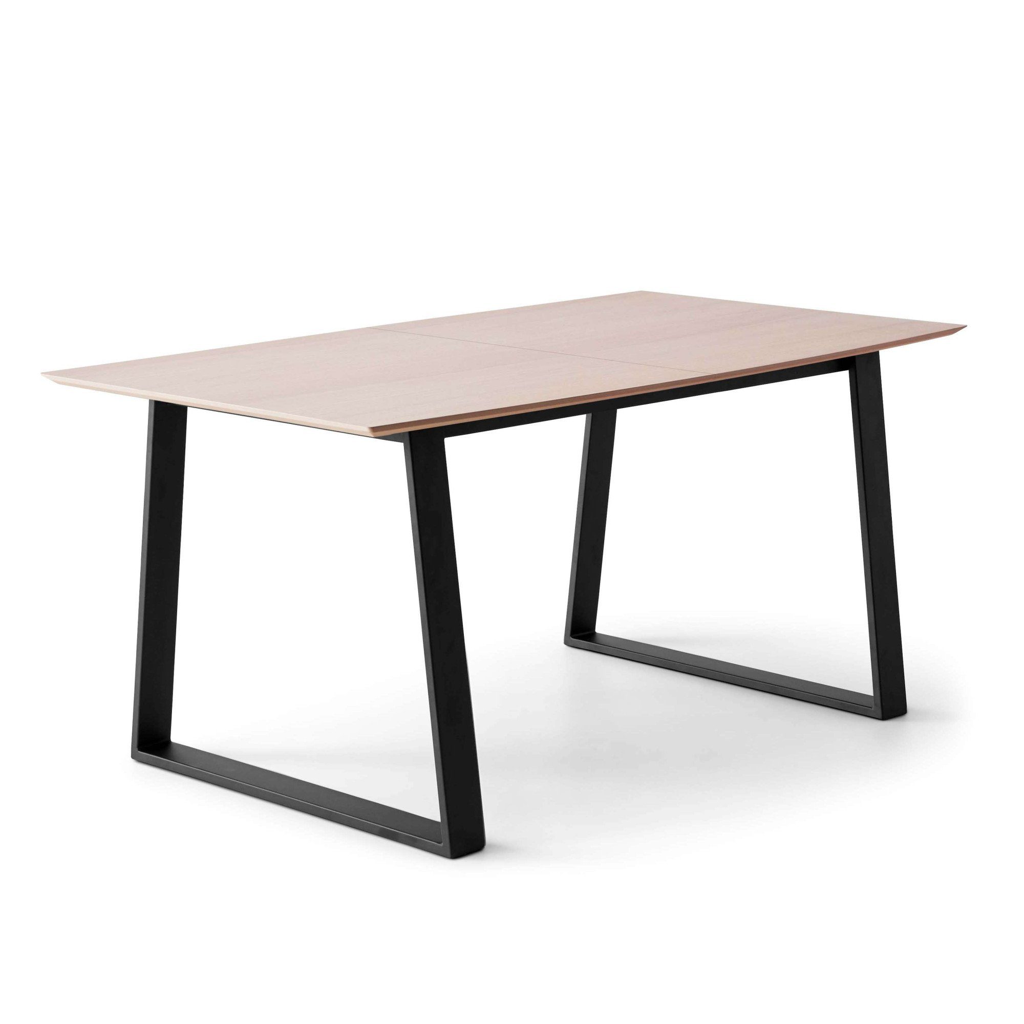 Hammel Furniture Esstisch Meza Designtisch mit Auszugsfunktion und 2 Einlegeplatten, bootsförmige Tischplatte MDF,Trapez gestell, in zwei Breiten