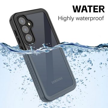 Wigento Handyhülle Für Samsung Galaxy A55 360 Grad Full Body Wasserdichte Hülle Tasche