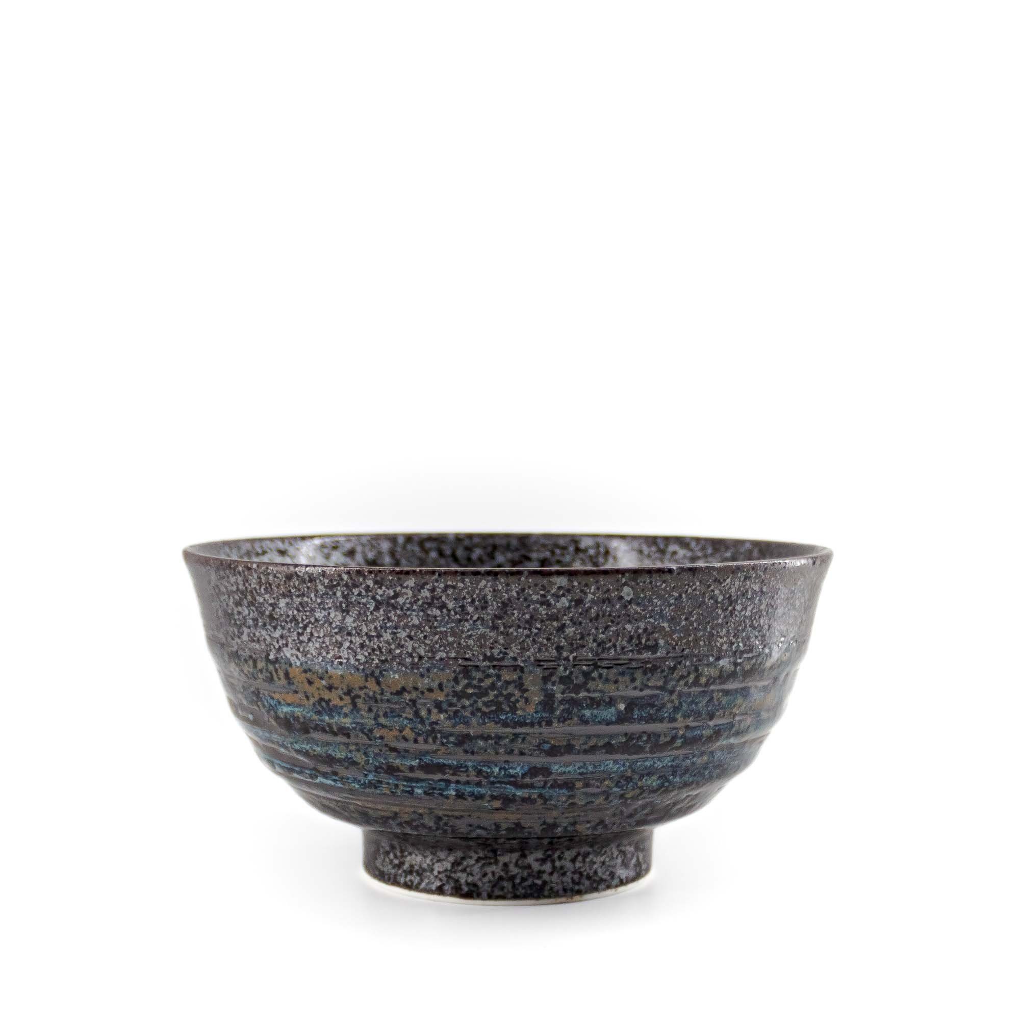 teayumi Schale YAMADA Wan Schale 800 ml Schwarz Braun Türkis