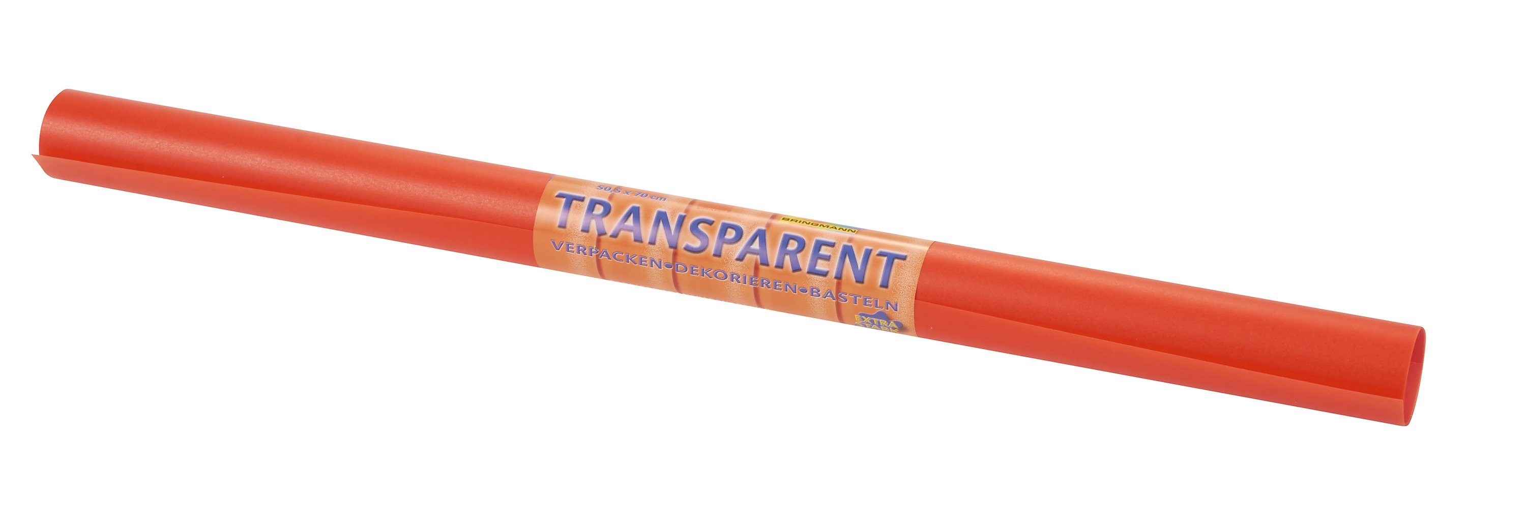 Folia Transparentpapier Transparentpapier Extra stark, 70 cm x 50 cm Orange