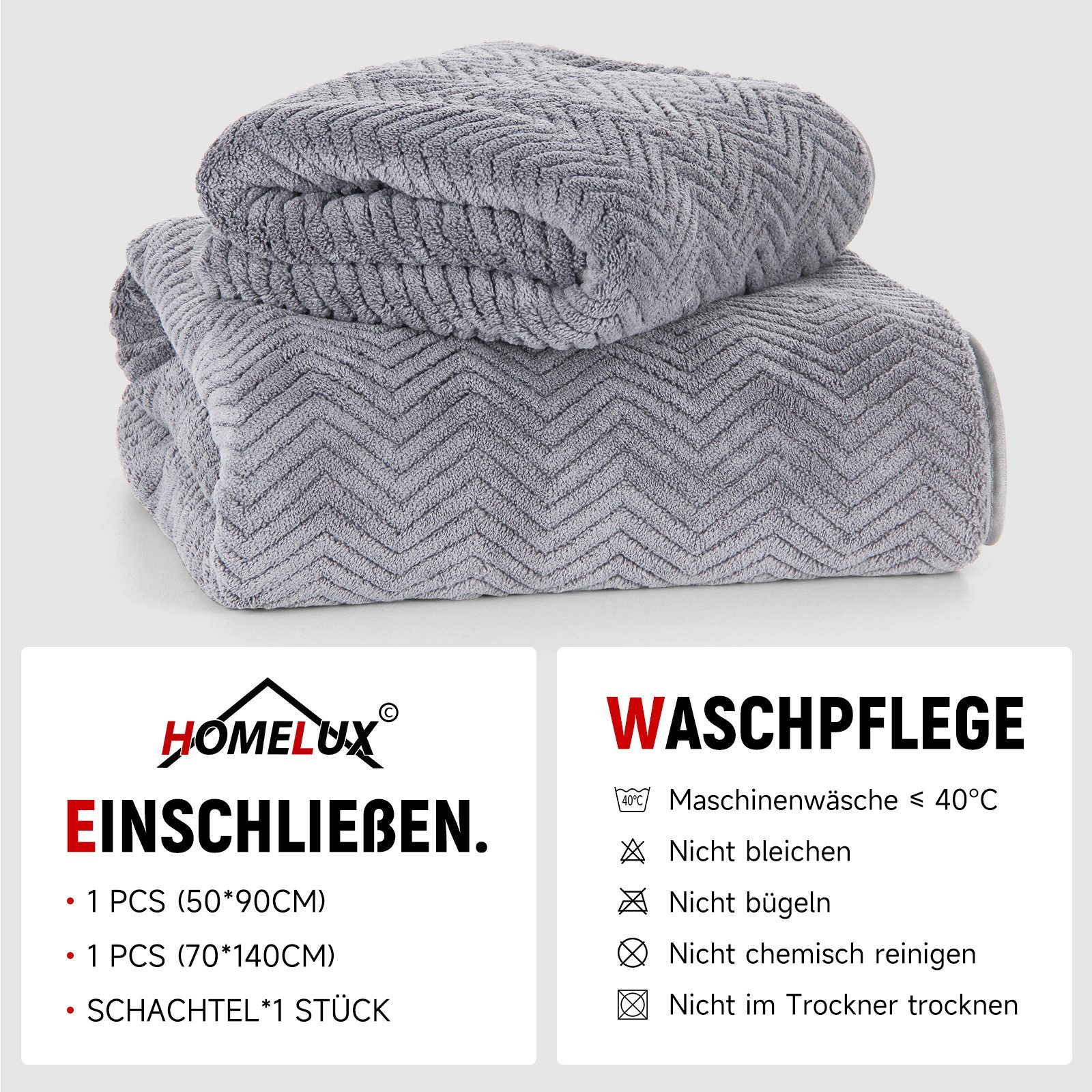 HOMELUX Handtuch Set 2 / 3 günstig online kaufen