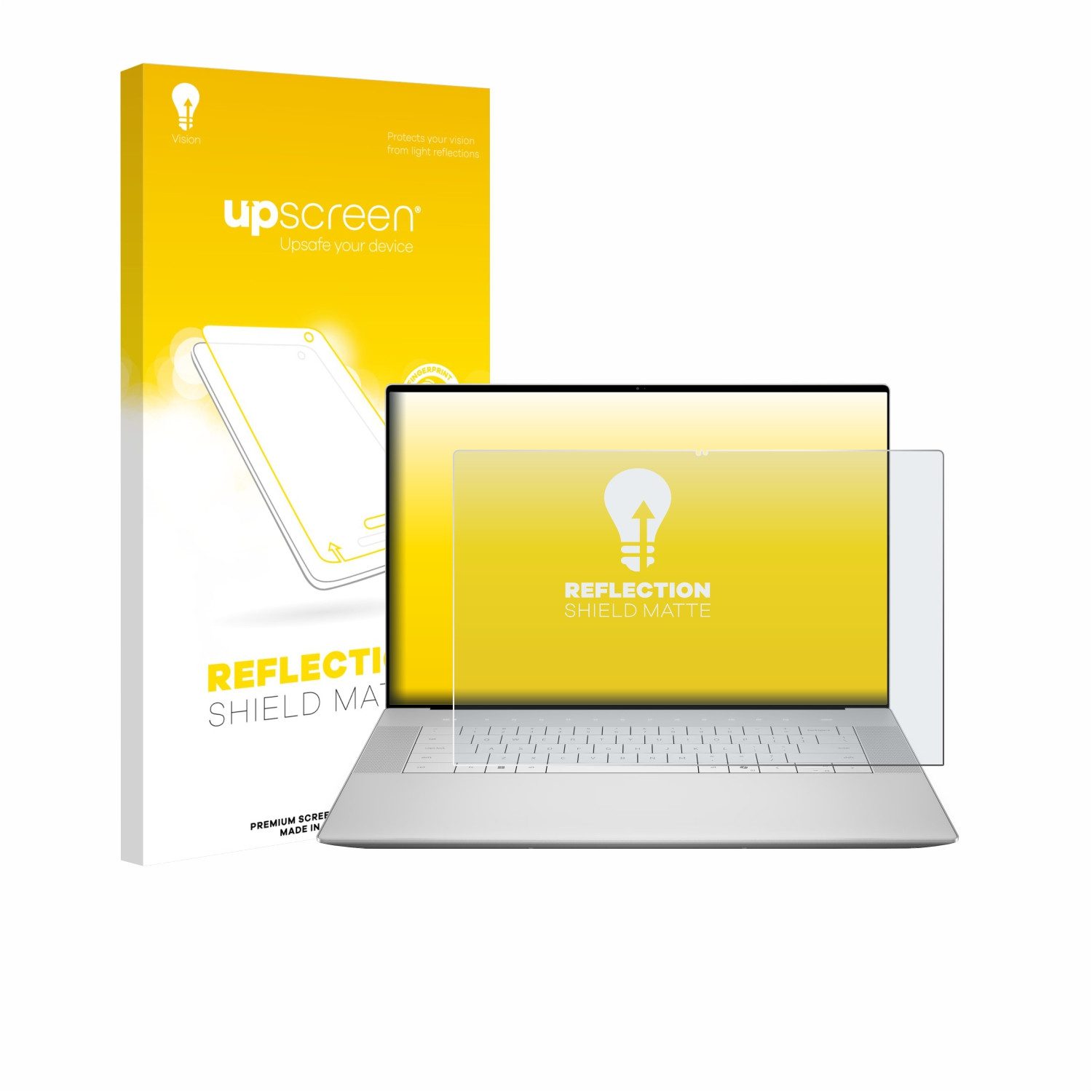 upscreen Displayschutzfolie Schutzfolie für Dell 16 Premium Laptop, Displayschutz Schutz Folie Matt Entspiegelungsfolie