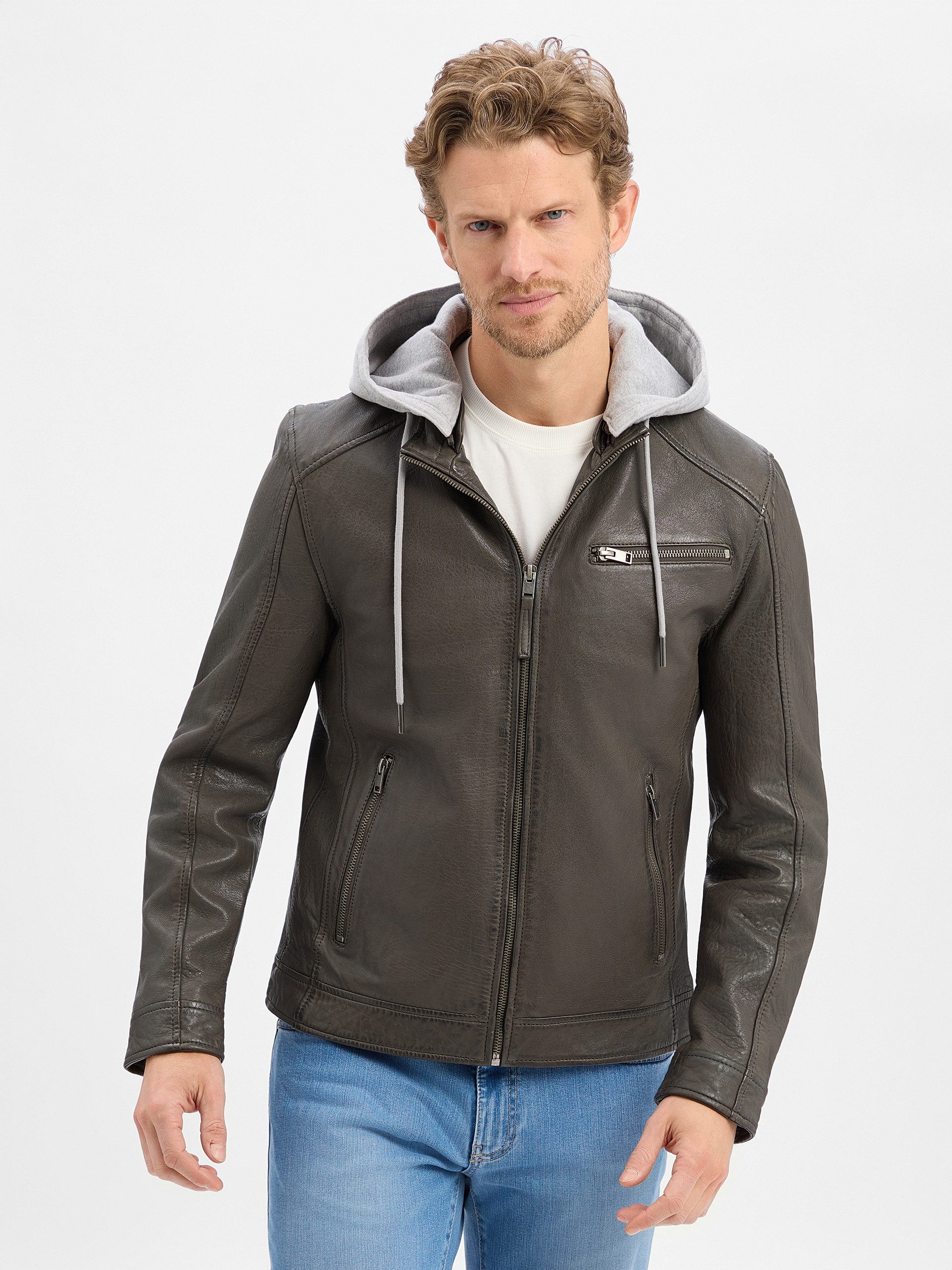 Finshley & Harding Lederjacke