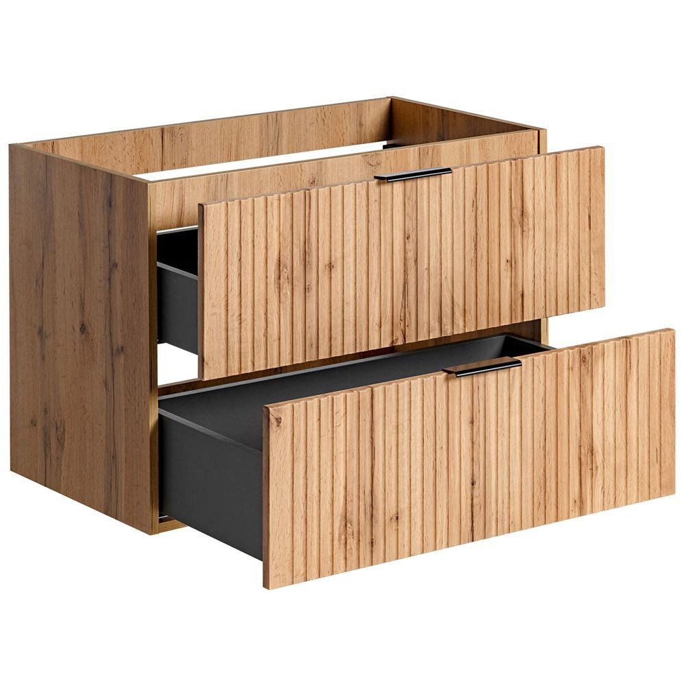 Lomadox Waschbeckenschrank ADELAIDE-56 Wotaneiche Nb. 2 günstig online kaufen